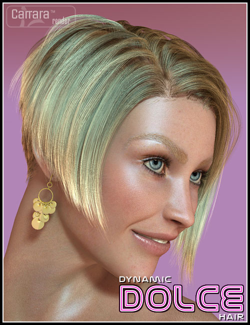 Dynamic Dolce Hair for V4 Daz 3D