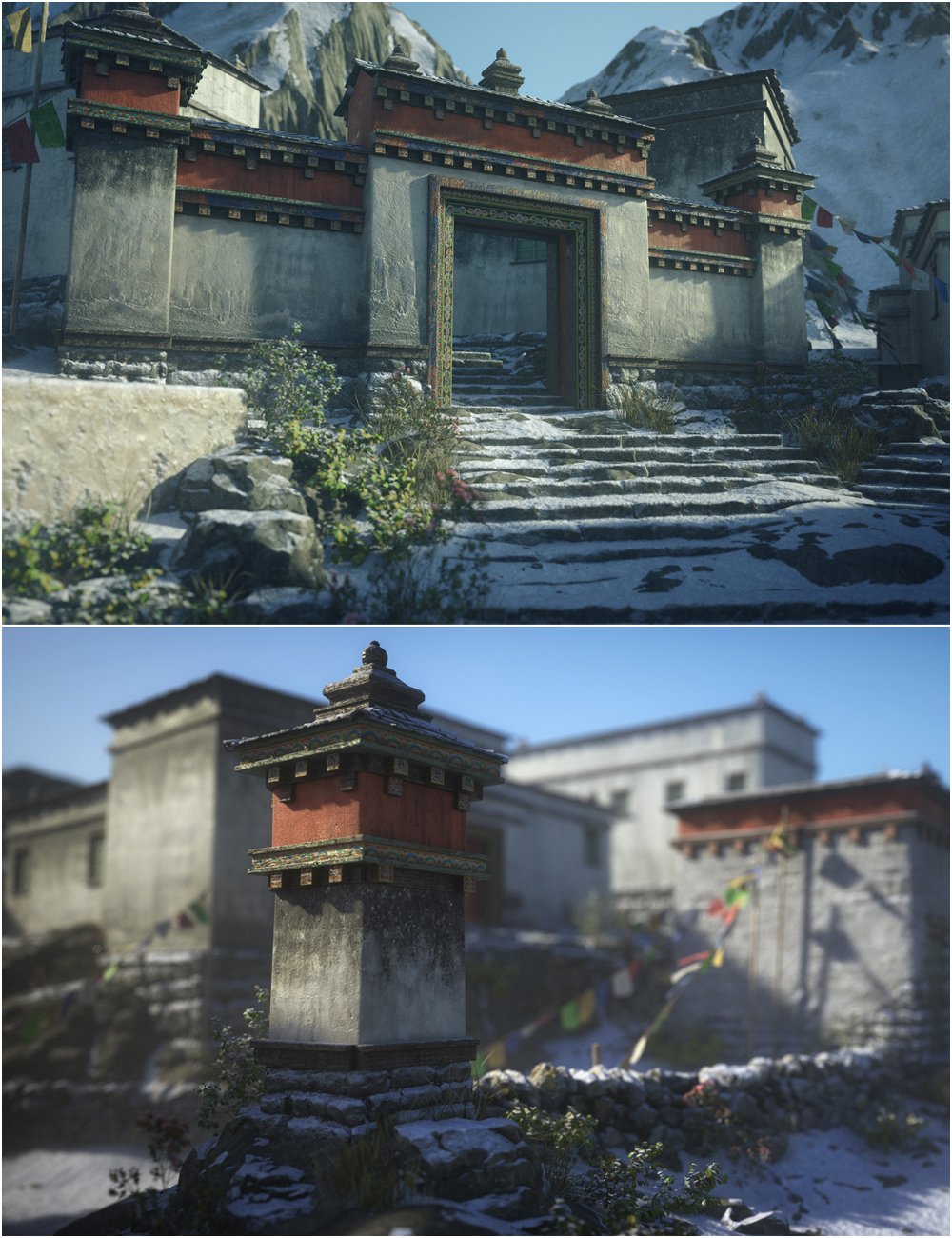 The Village in the Clouds by: Stonemason, 3D Models by Daz 3D