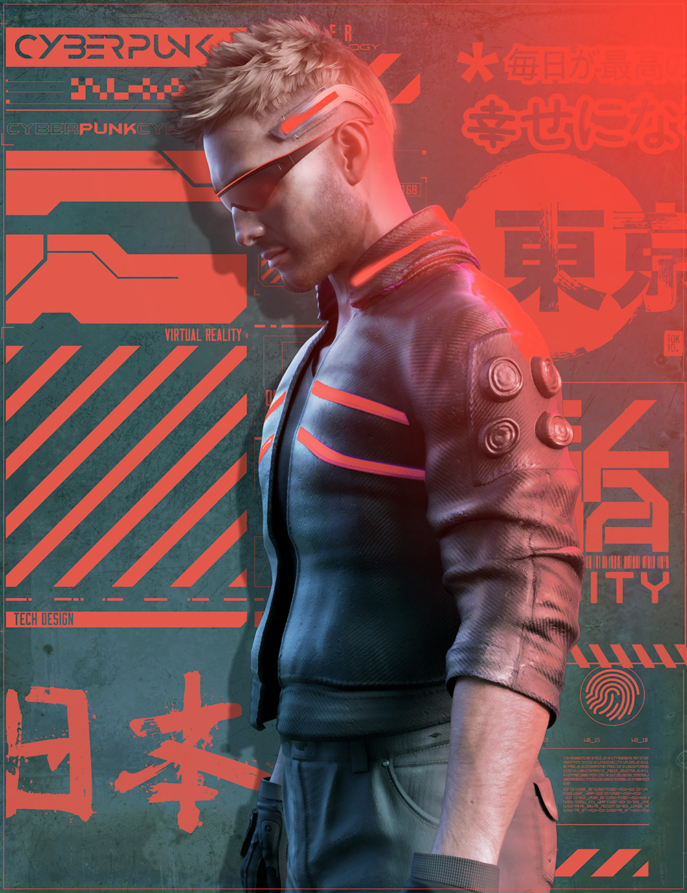 Ron's Cyberpunk Custom Shapes and Brushes