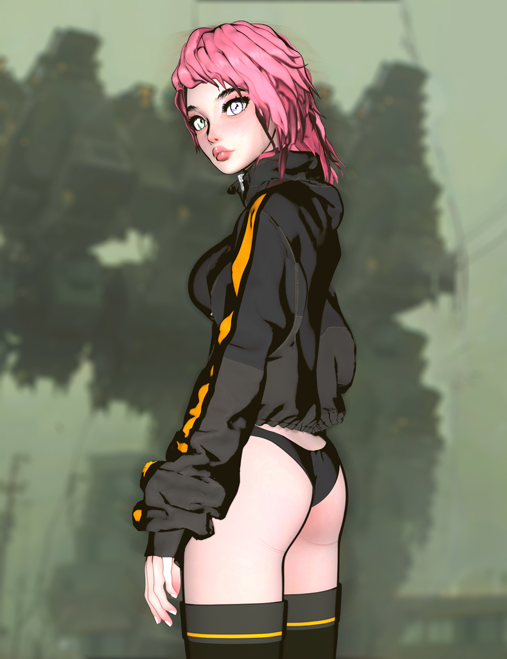 Fedora for Genesis 9 Anime by: Chrryt, 3D Models by Daz 3D