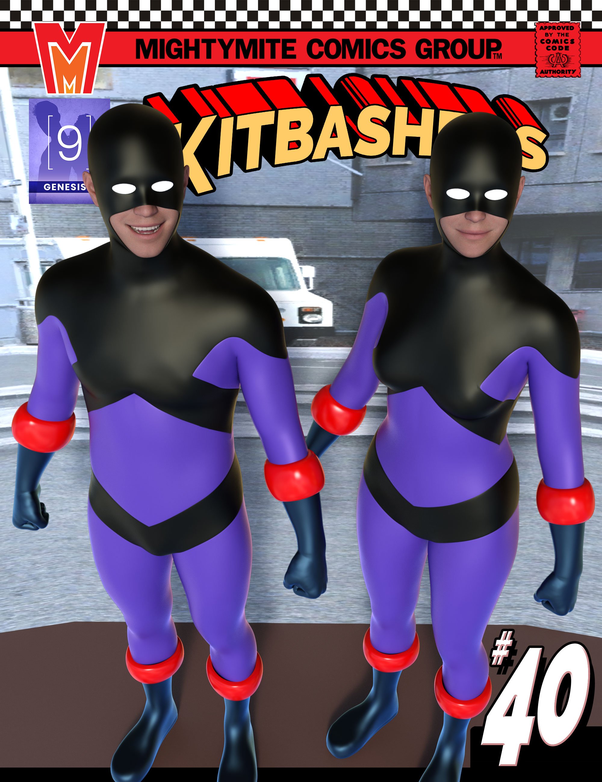 Kitbashers 040 MMGenesis 9 by: MightyMite, 3D Models by Daz 3D