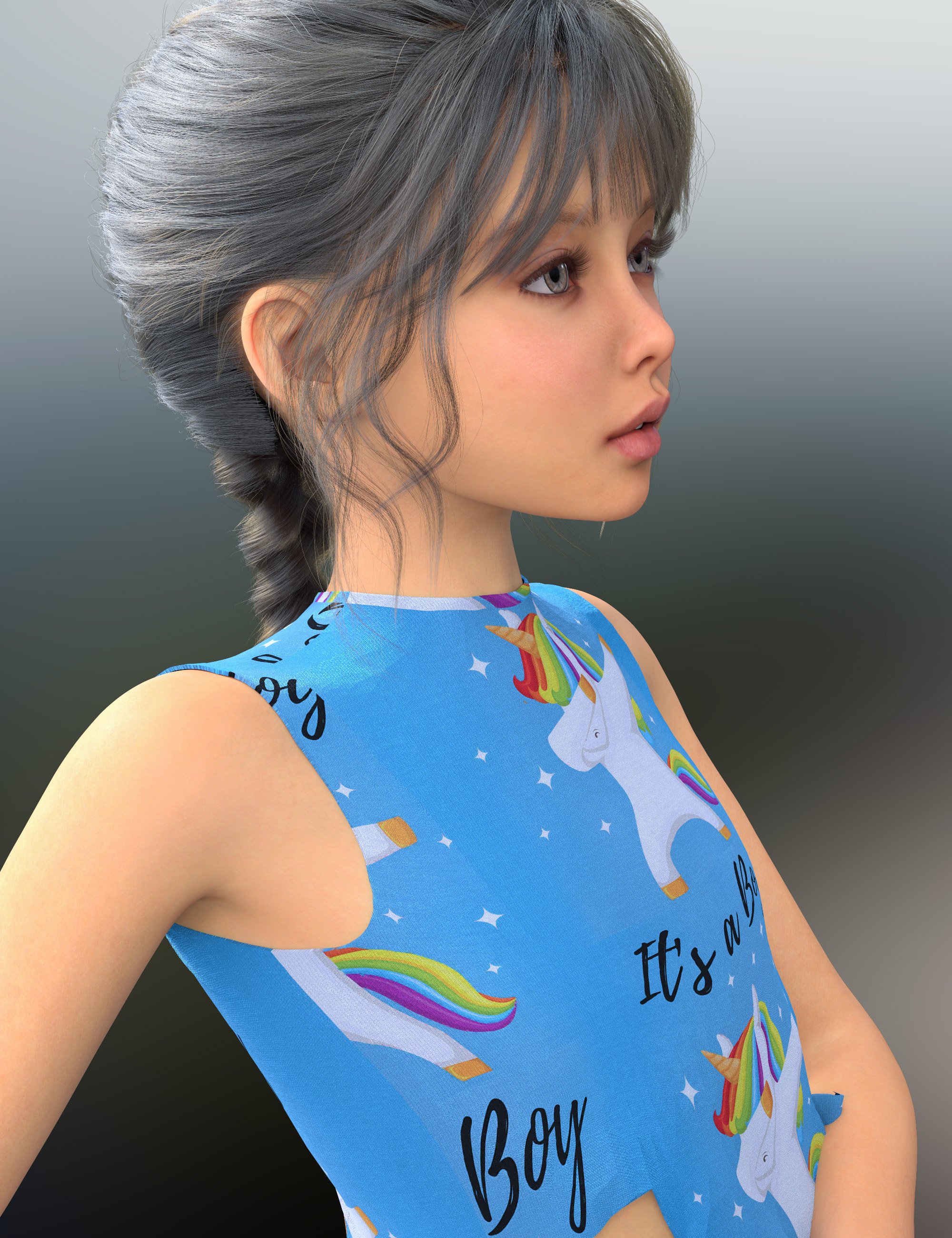 Vo Yoko Young HD for Genesis 9 by: VOOTW, 3D Models by Daz 3D