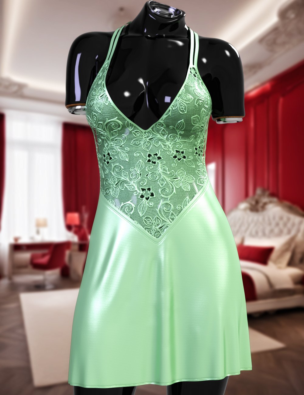 JMR dForce Zuzana Nightdress for Genesis 9 and 8 Female by: JaMaRe, 3D Models by Daz 3D