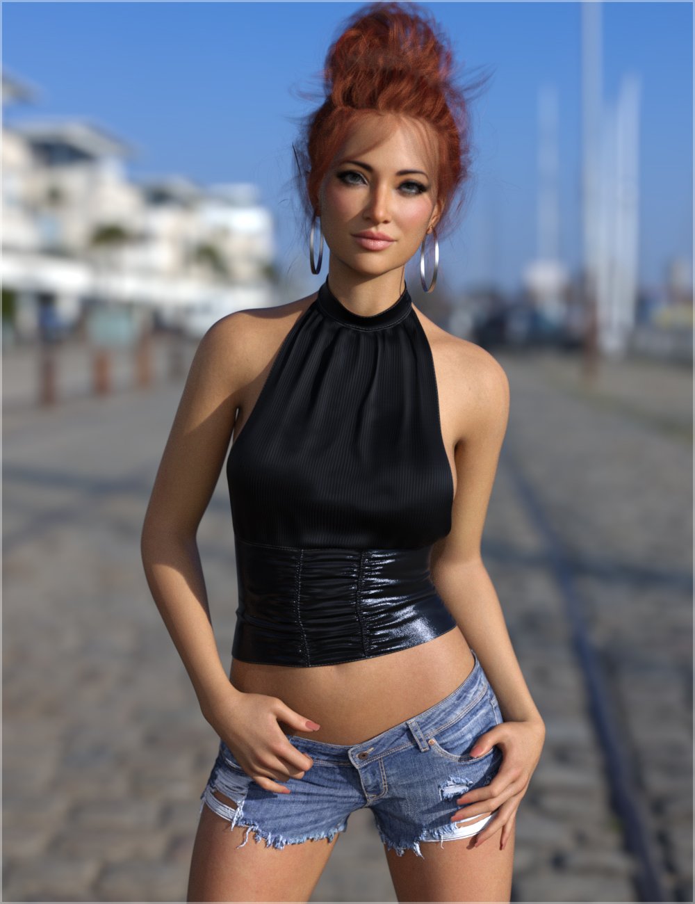 dForce Halter Corset Genesis 9