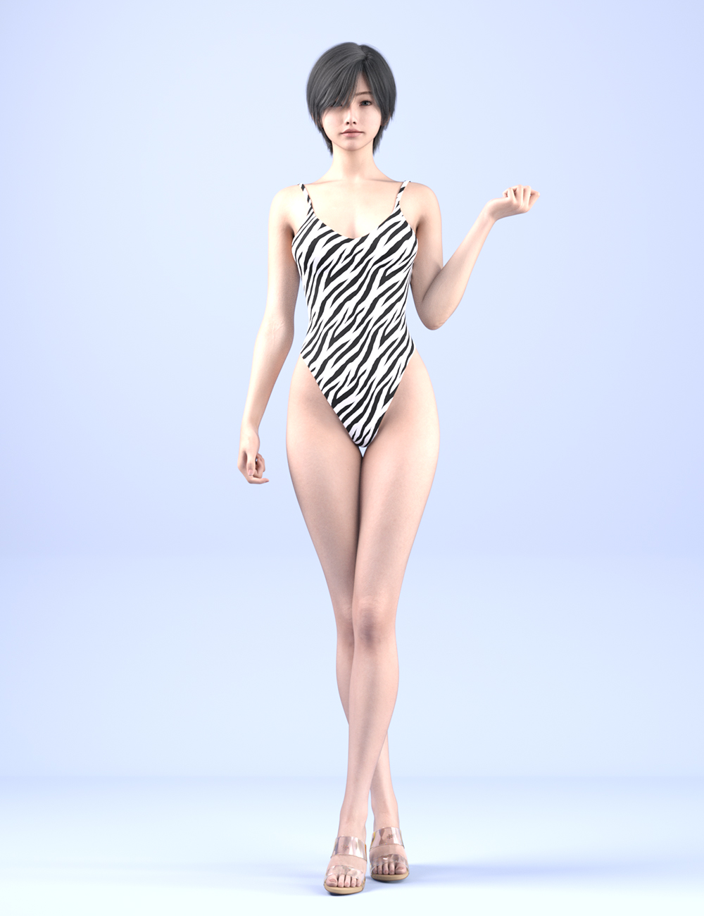 HnC25 Deep Line Swimsuit for Genesis 9