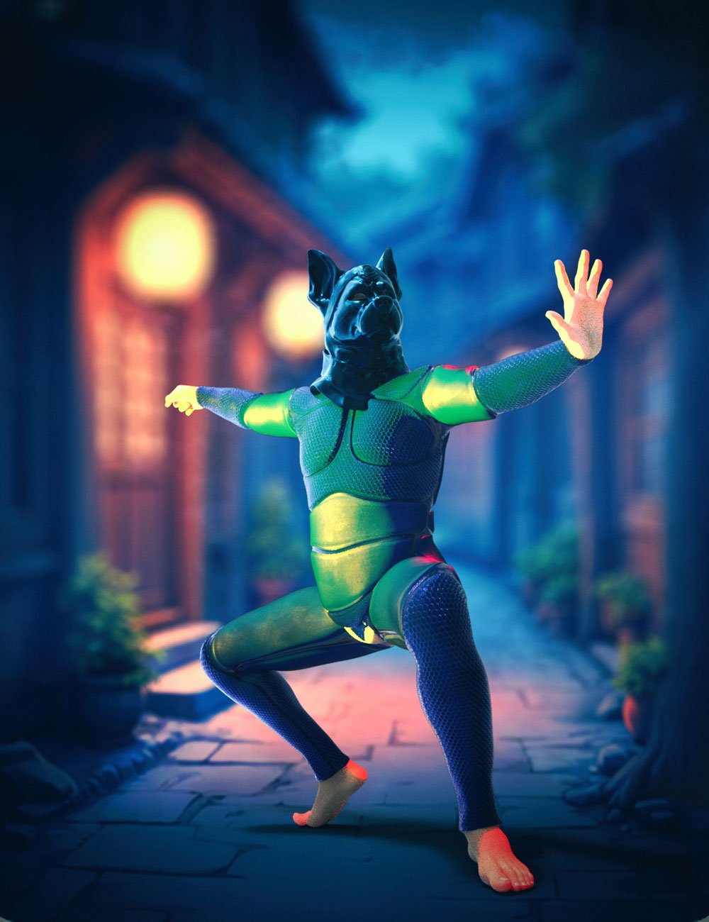 GNBD Egyptian Masks Animals Smart Props for Genesis 9 GNBD Egyptian Masks Animals Smart Props for Genesis 9