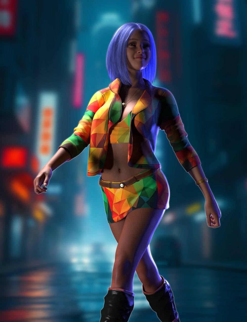 dForce Party Night Outfit for Genesis 9 by: Meshitup, 3D Models by Daz 3D
