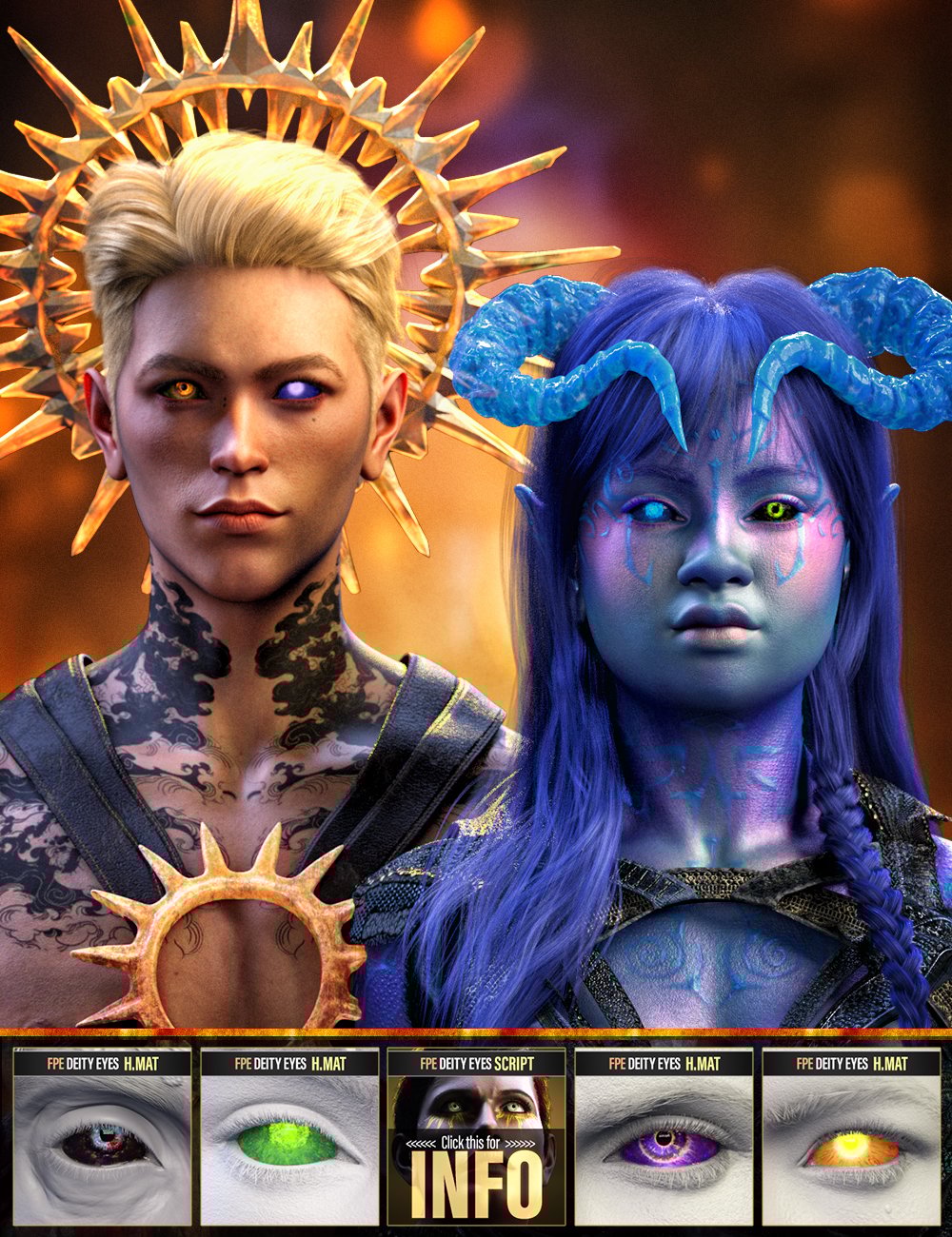 FPE Deity Eyes for Genesis 9