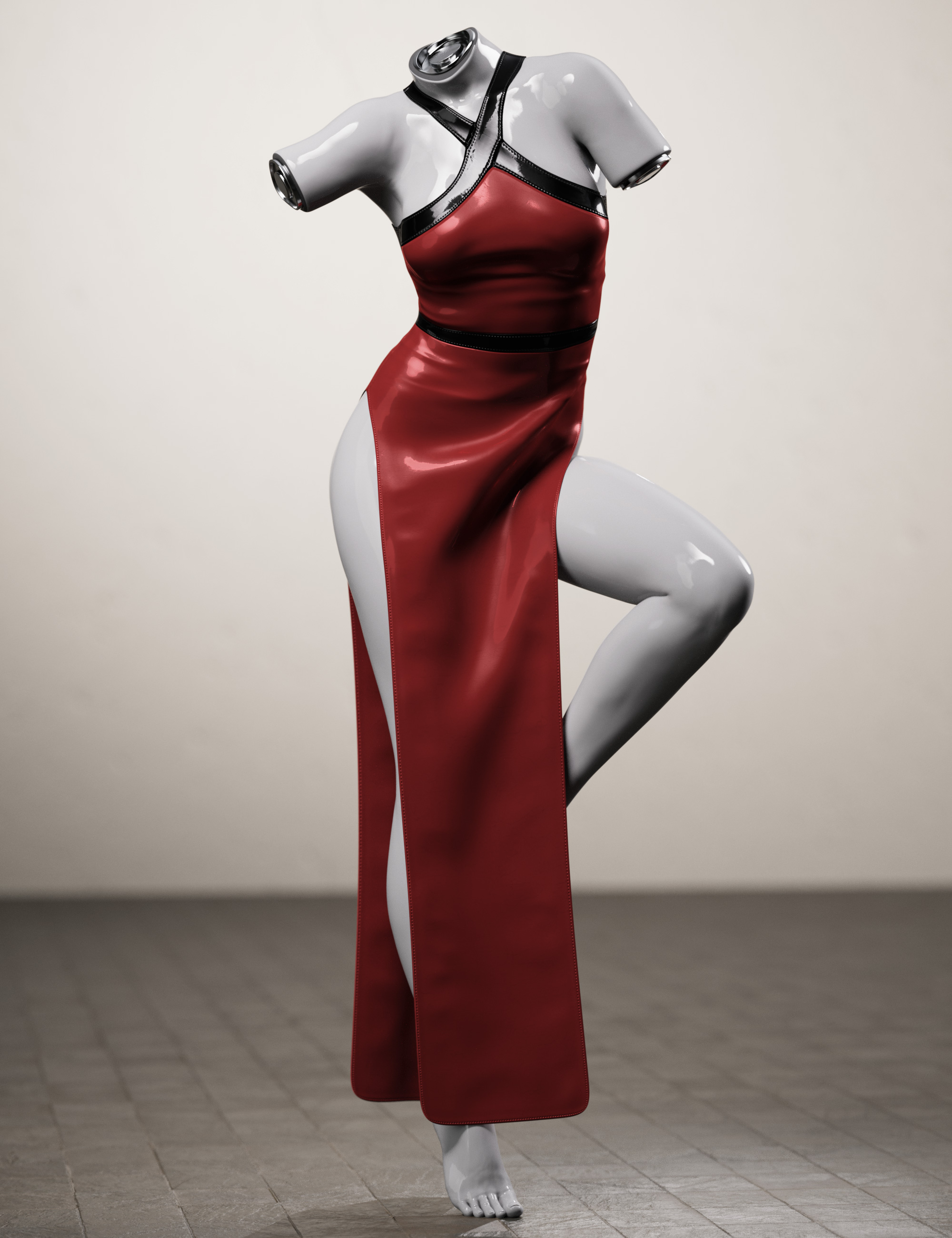 dForce Cross Halter Loin Dress for Genesis 9