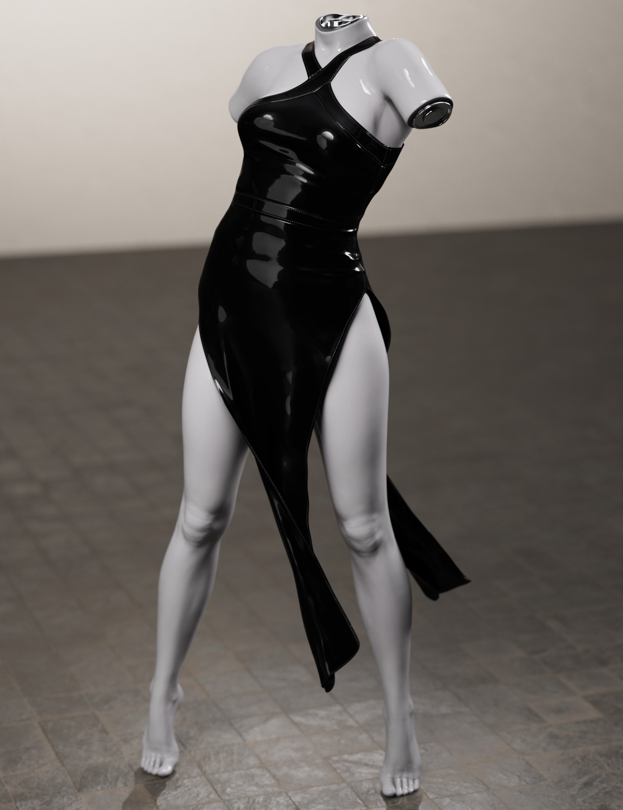 dForce Cross Halter Loin Dress for Genesis 9