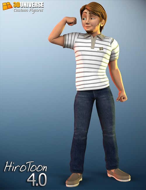3D Universe HiroToon 4 by: 3D Universe, 3D Models by Daz 3D