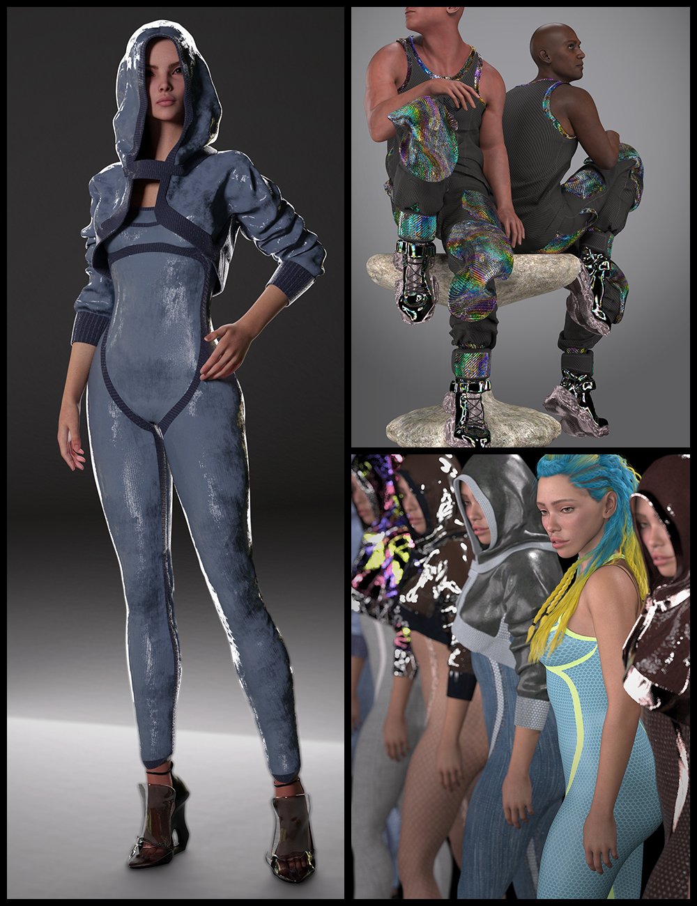 CMKD F1H1 Outfit Bundle by: klayman, 3D Models by Daz 3D