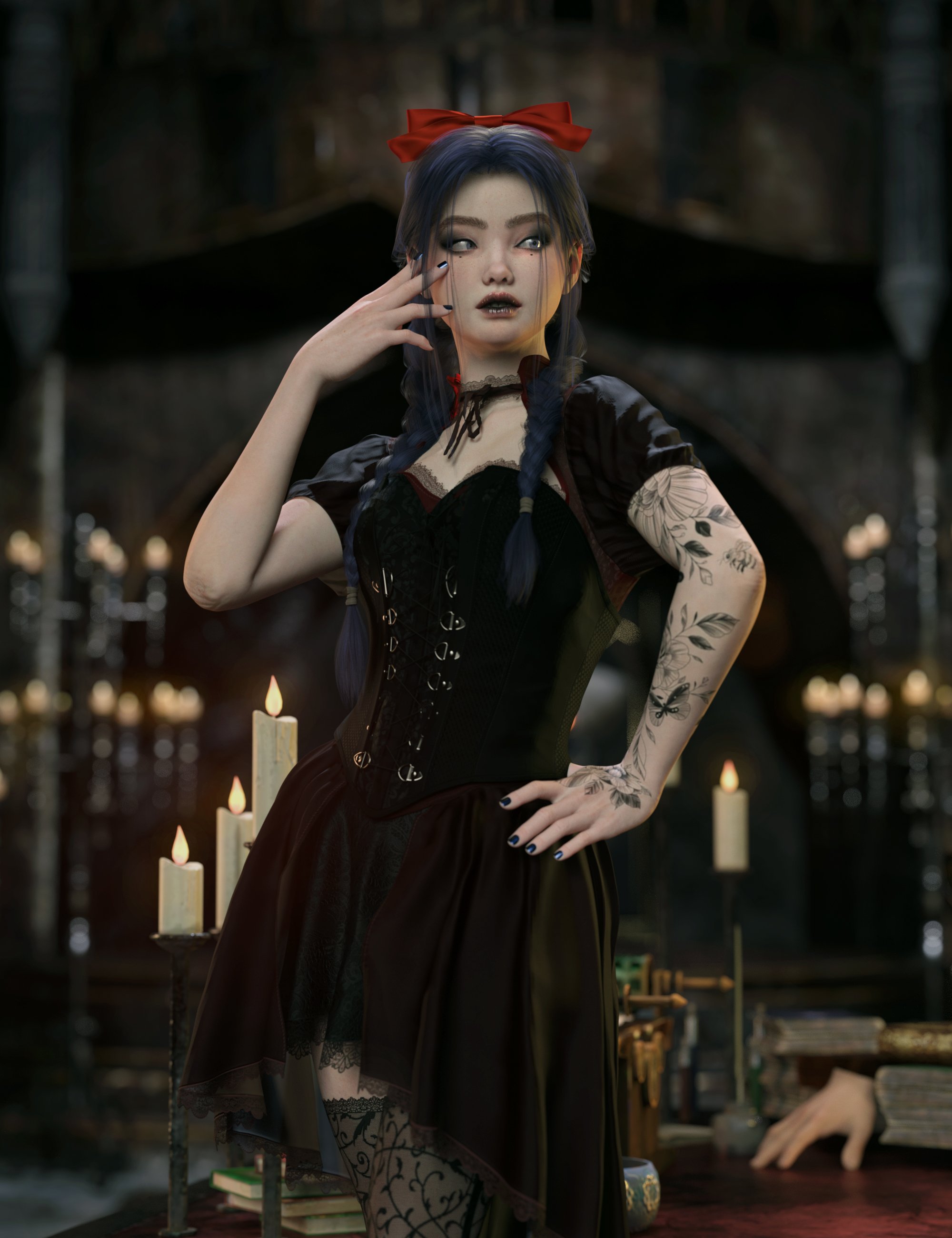 Fragile Beauty Poses for Genesis 9 by: 3D SugarCosmoXpressionFriendship Studio, 3D Models by Daz 3D