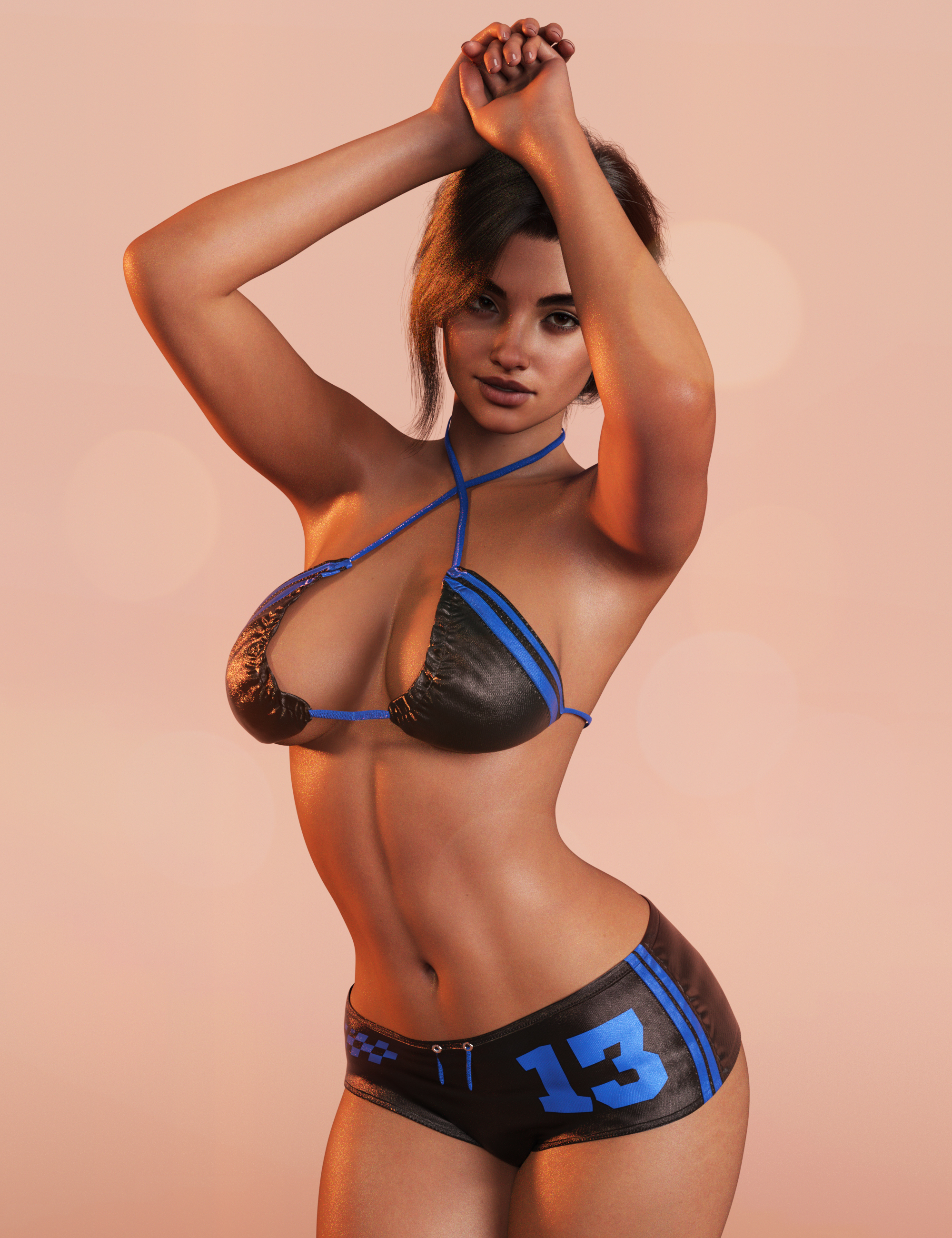 dForce M8 Racing Top and Shorts for Genesis 9