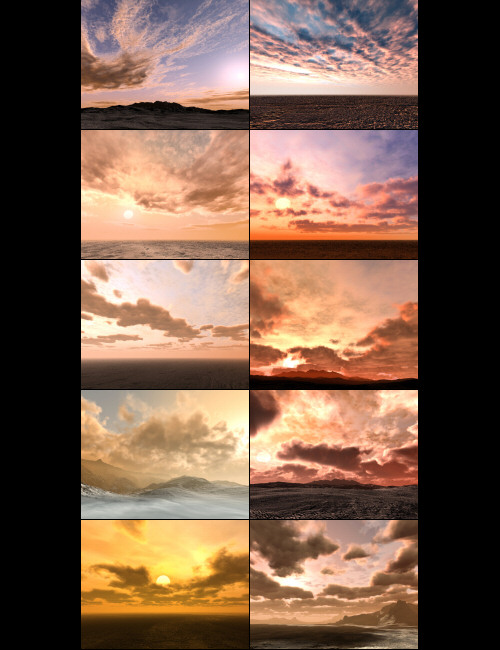 Bryce Pro Cloudscapes 4 by: David Brinnen, 3D Models by Daz 3D