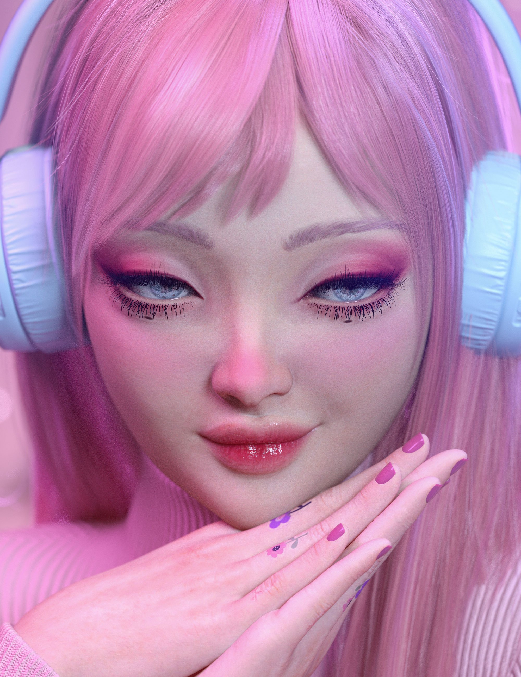 Porcelain Beauty LIE Make Up for Genesis 9