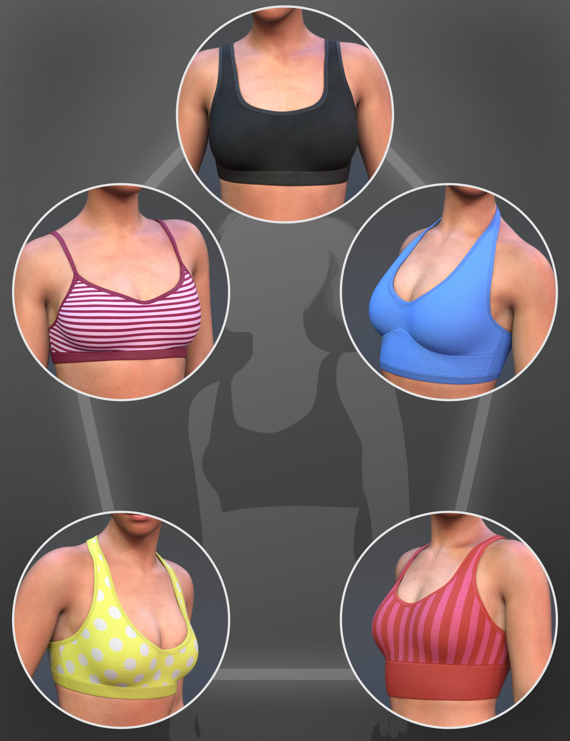 NG Cotton Bras Base Collection Volume 1 for Genesis 9