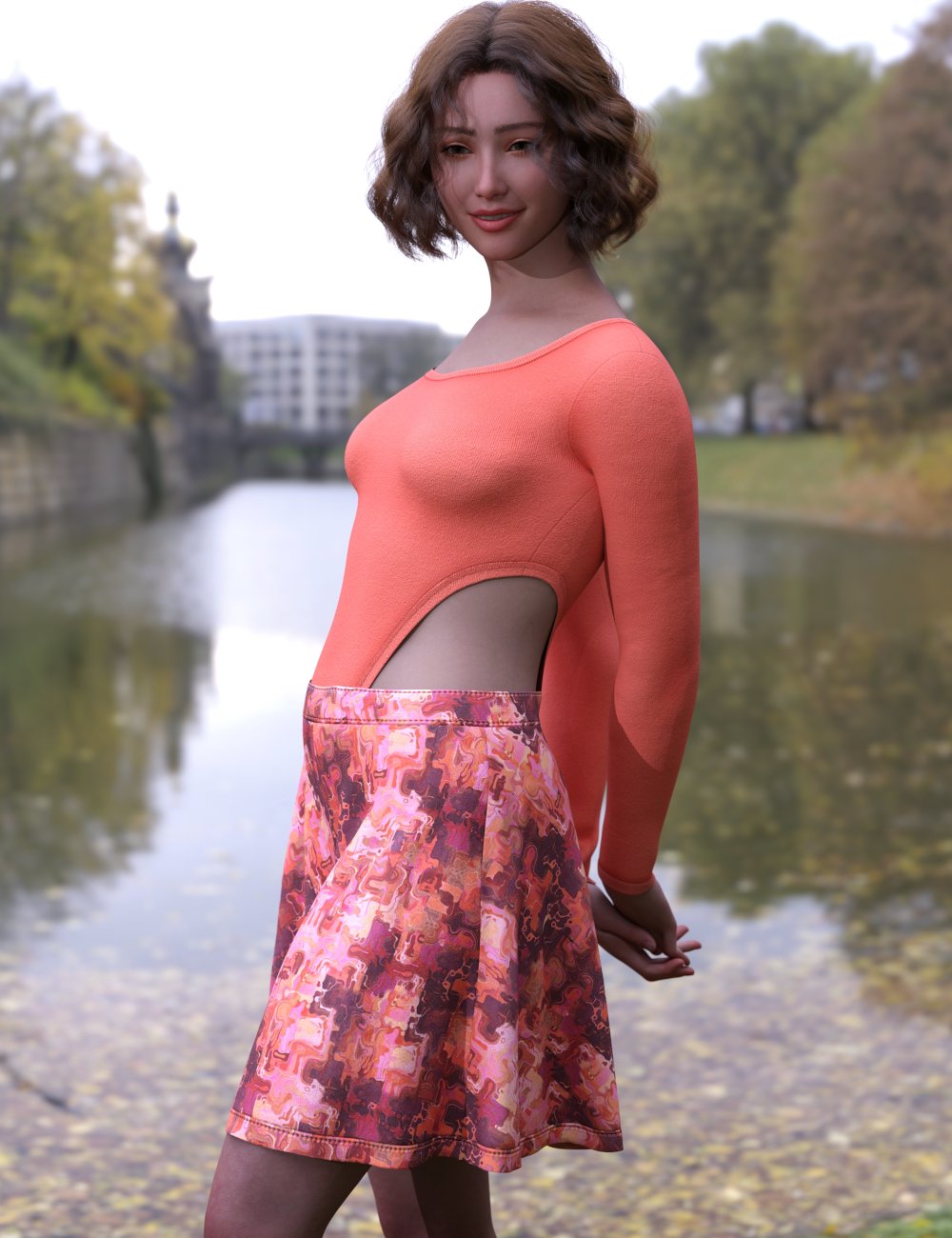 dForce LV Vogue Bodysuit Outfit for Genesis 9