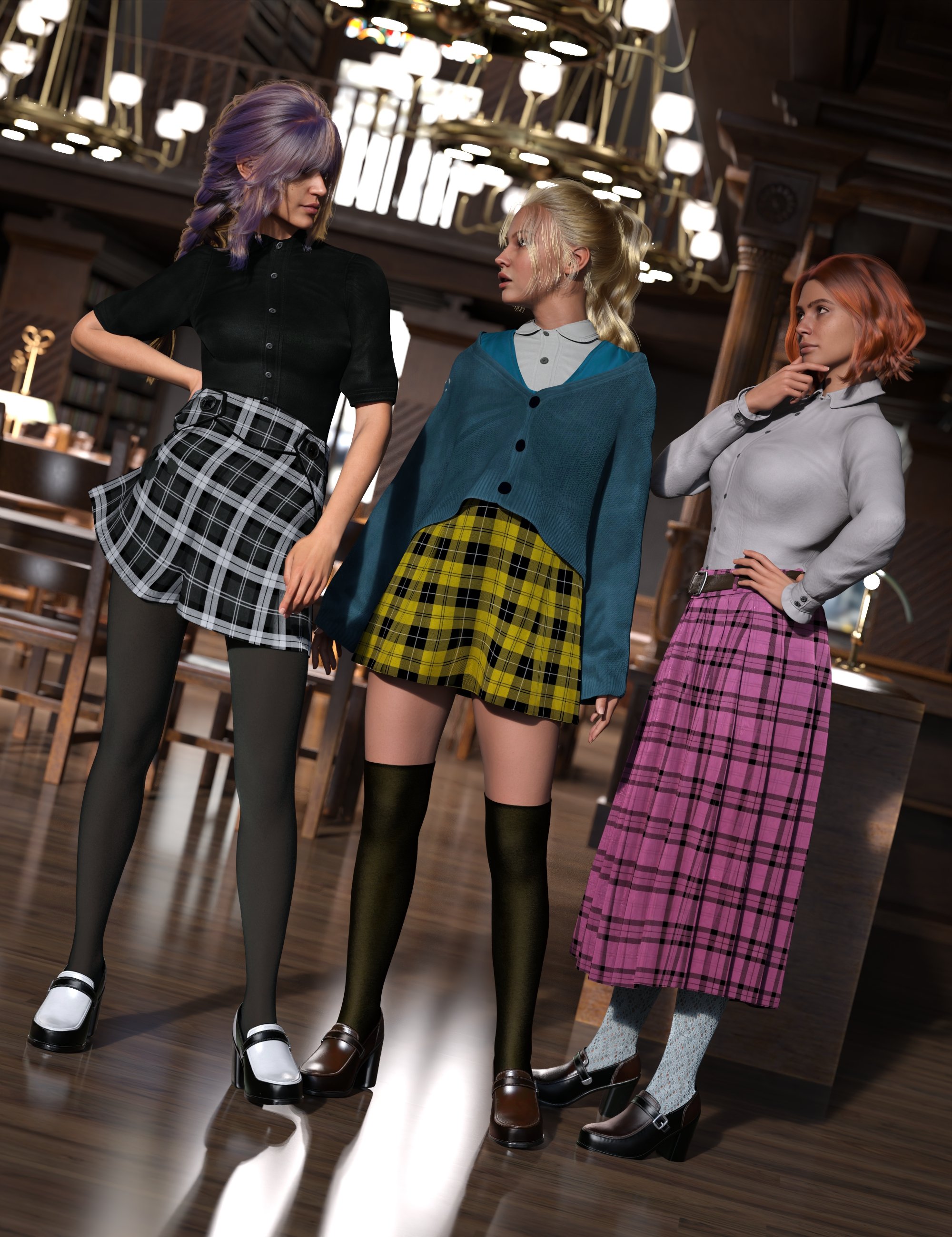 dForce Librariancore Outfit Texture Add-On dForce Librariancore Outfit Texture Add-On by: Barbara Brundon, 3D Models by Daz 3D