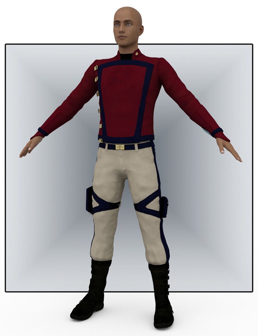SC High Guard Uniform for Genesis 8.1 Male by: VanishingPoint, 3D Models by Daz 3D