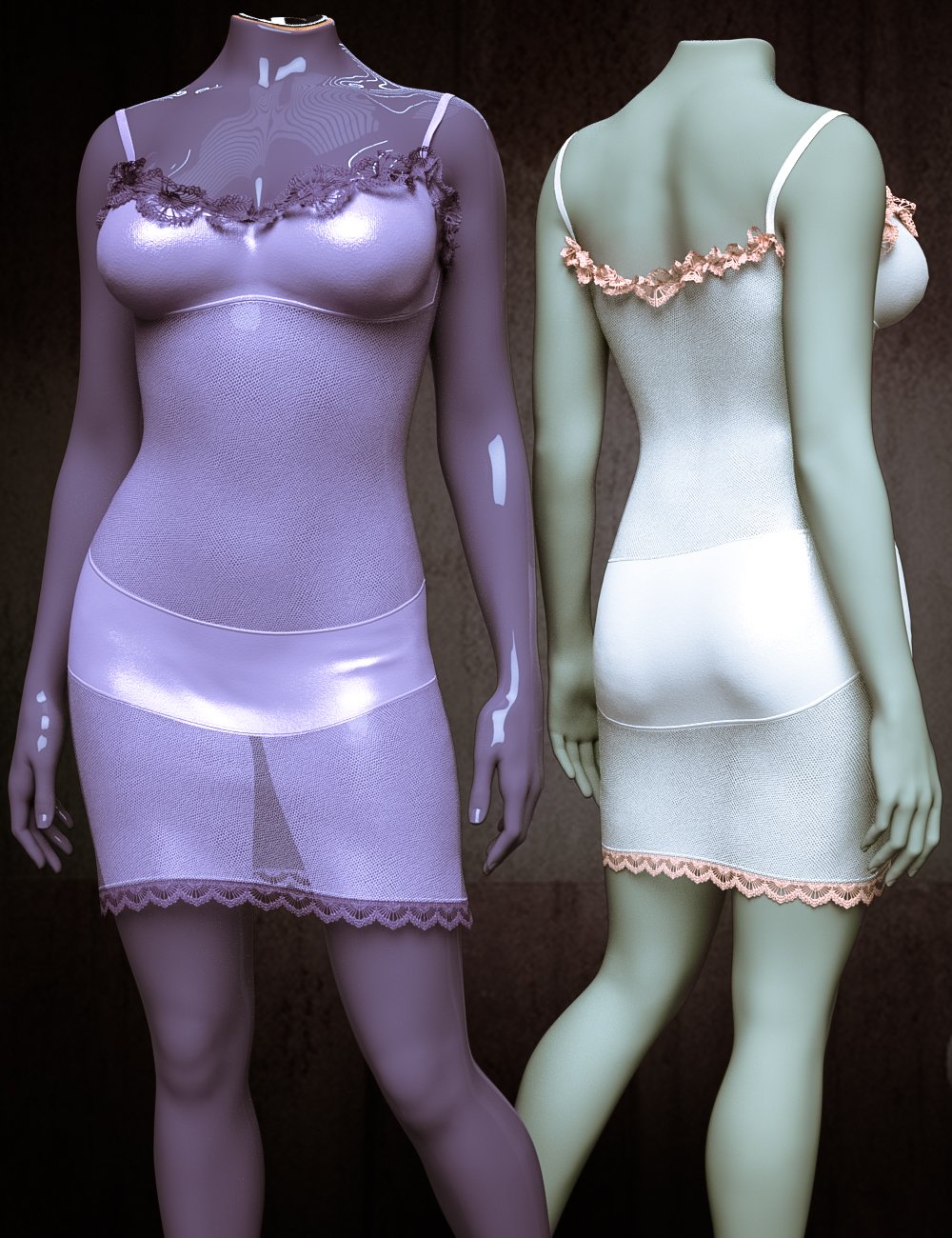 dForce Roxa Nighty for Genesis 9, 8.1 and 8 Female