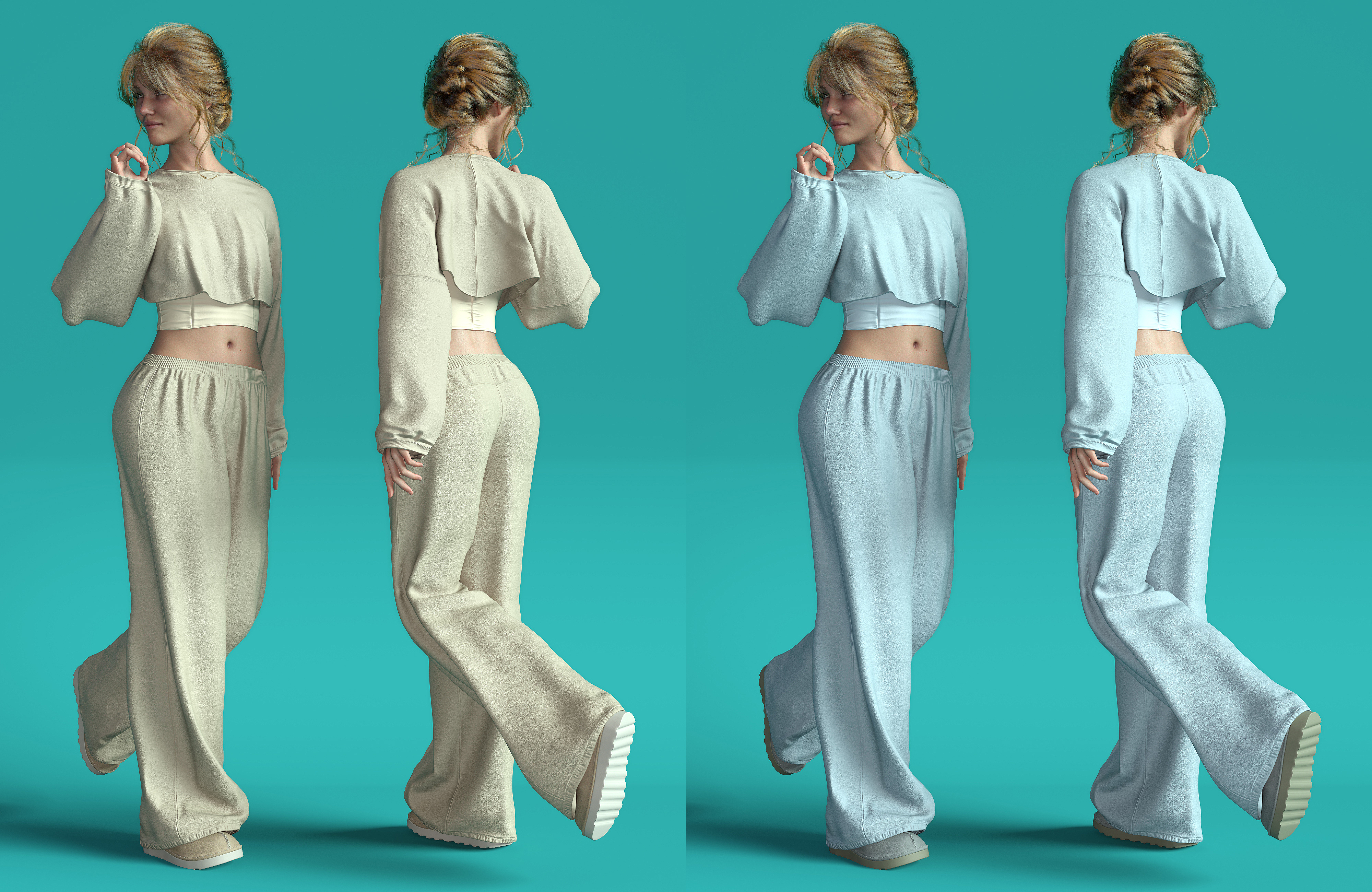 dForce Cozy Wear Set for Genesis 9 Texture Add-On