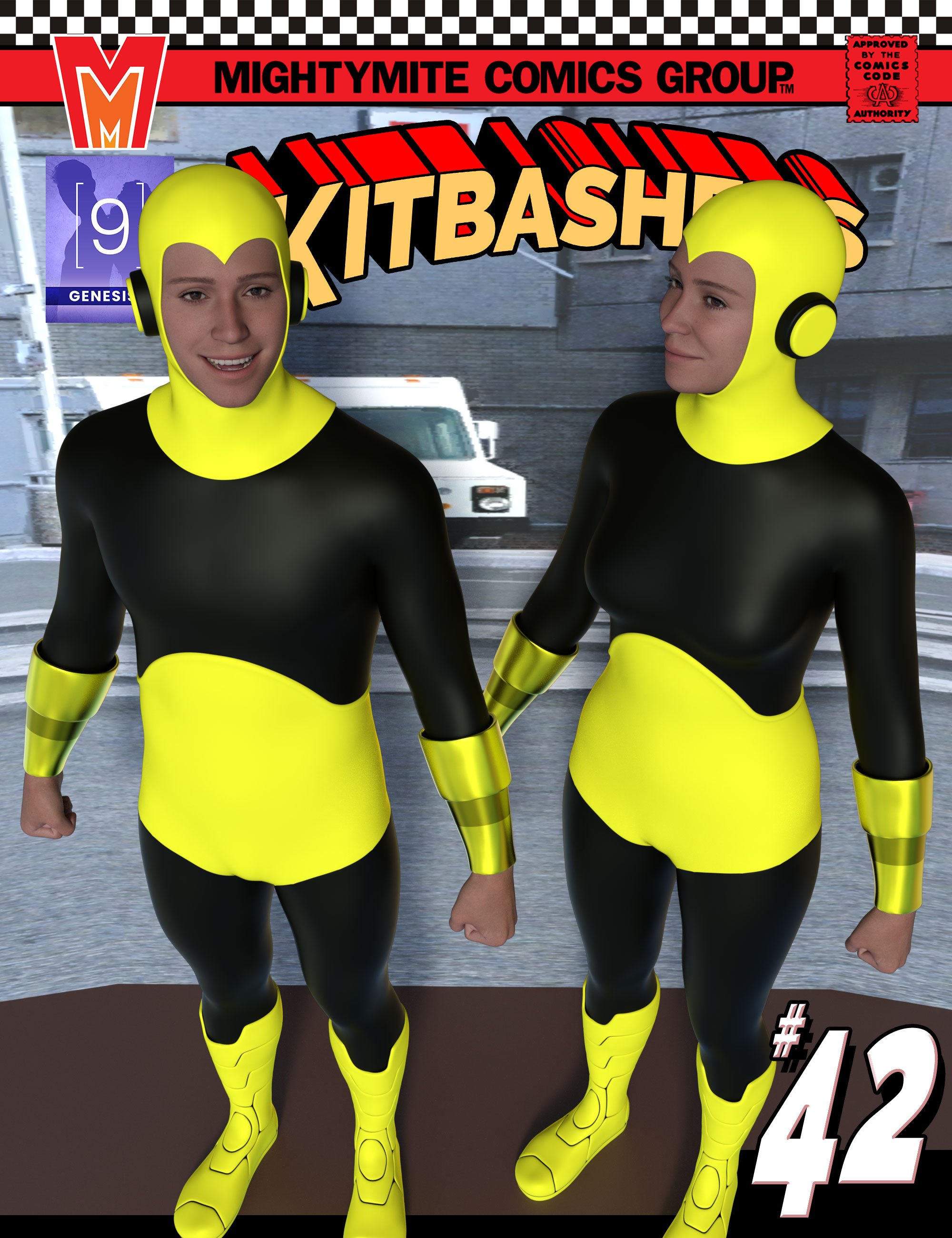 Kitbashers 042 MMGenesis 9 by: MightyMite, 3D Models by Daz 3D