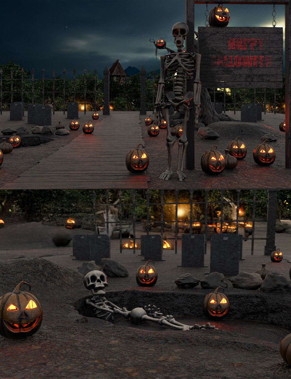 Halloween Grave by: bituka3d, 3D Models by Daz 3D