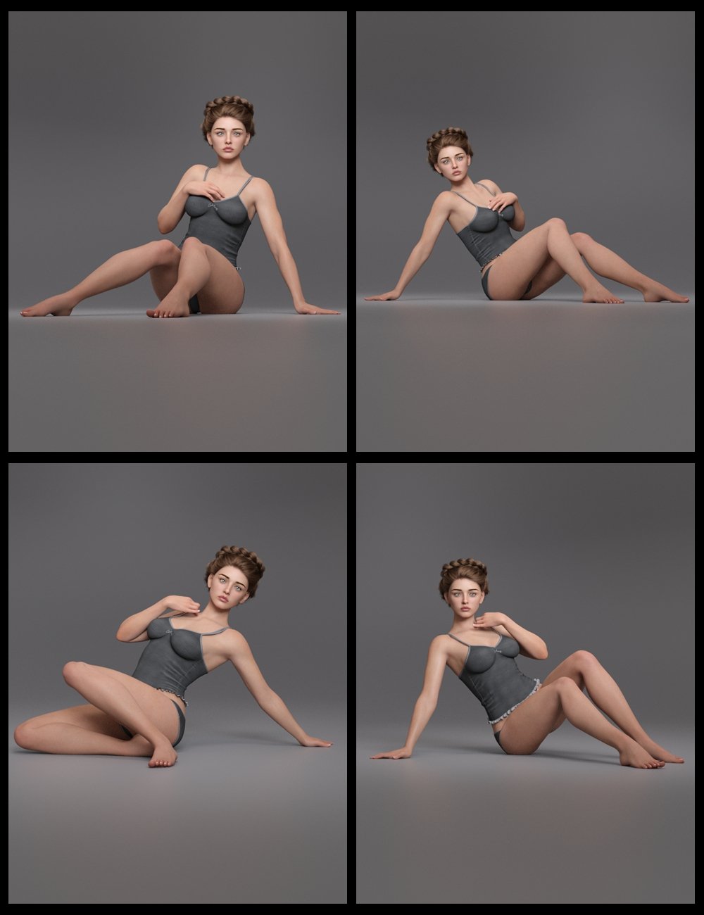 EG Lovely Poses 28 for Genesis 9 by: Ergou, 3D Models by Daz 3D