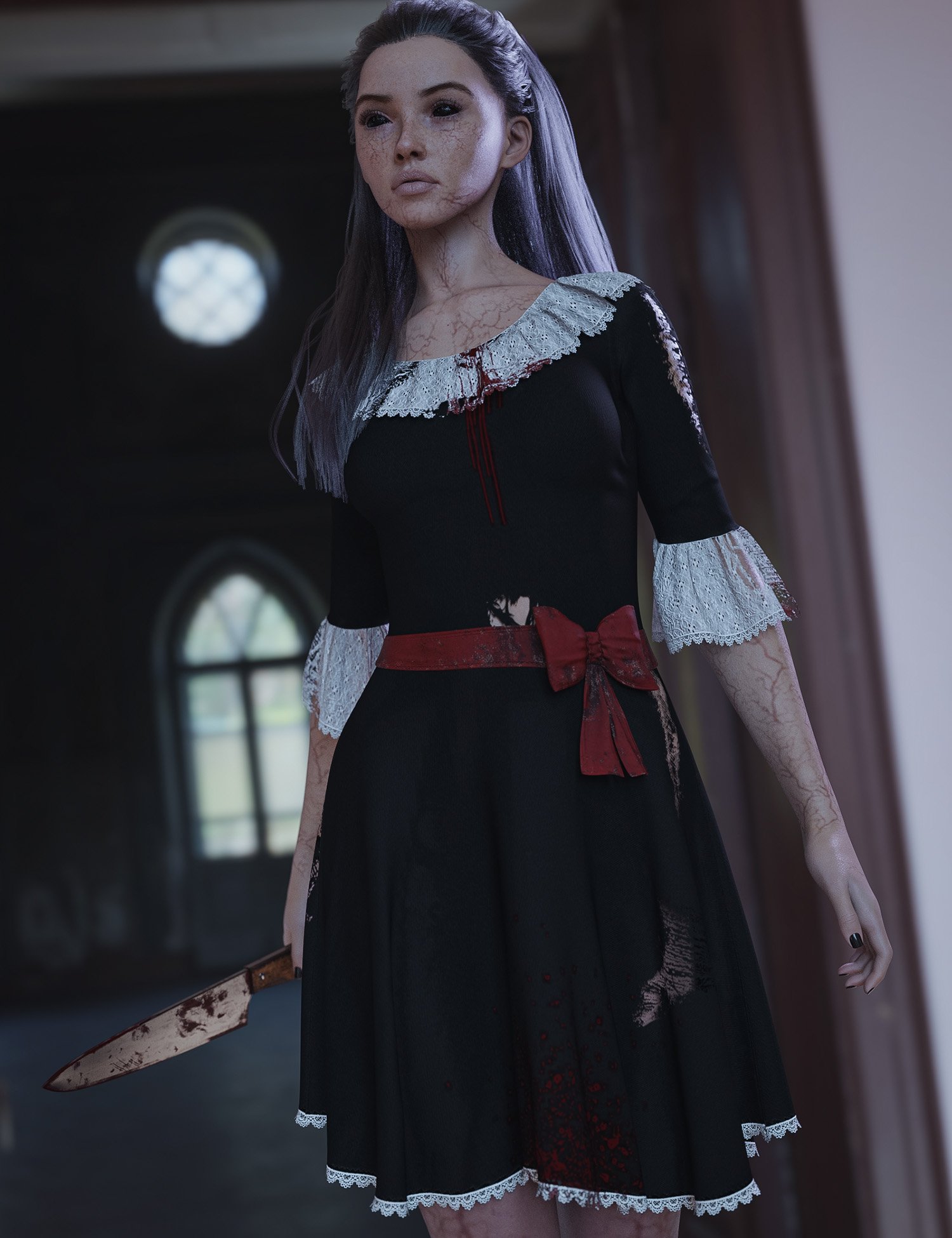 dForce Deadly and Cute for Genesis 9 by: Lilflame, 3D Models by Daz 3D