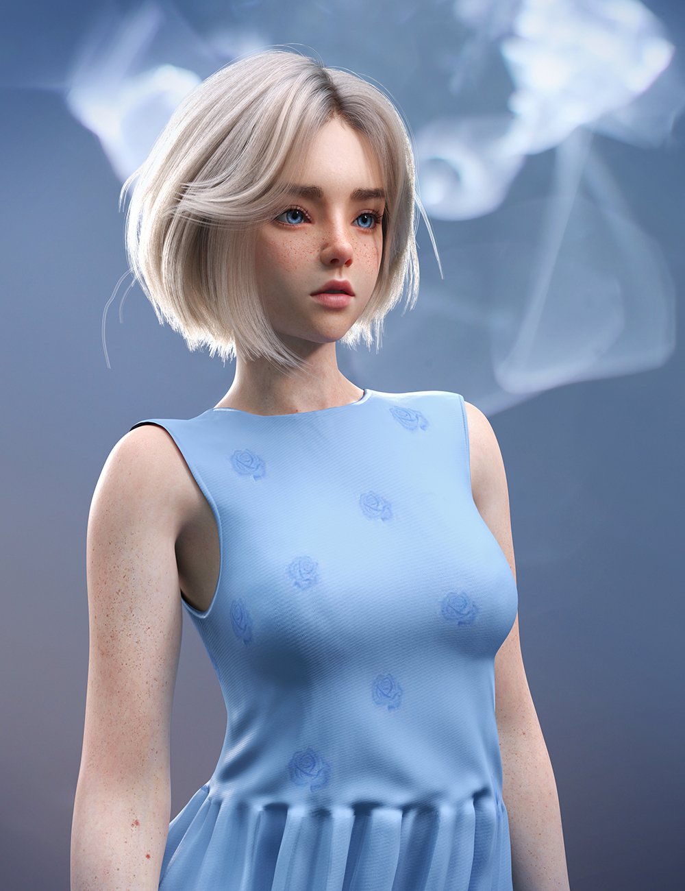 dForce French Short Hair for Genesis 9