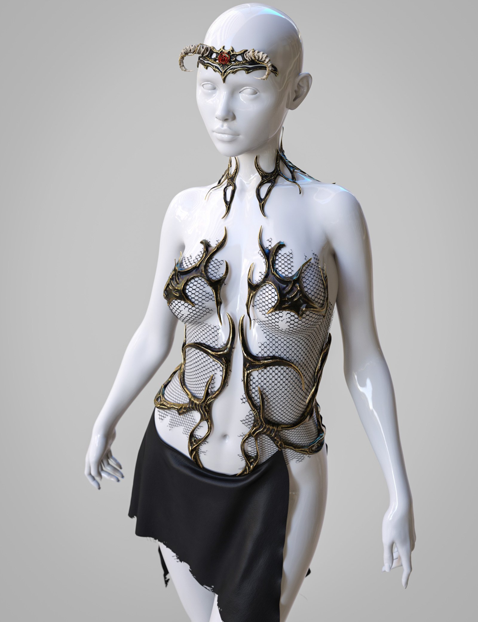 dForce Abysmal Void Outfit for Genesis 9