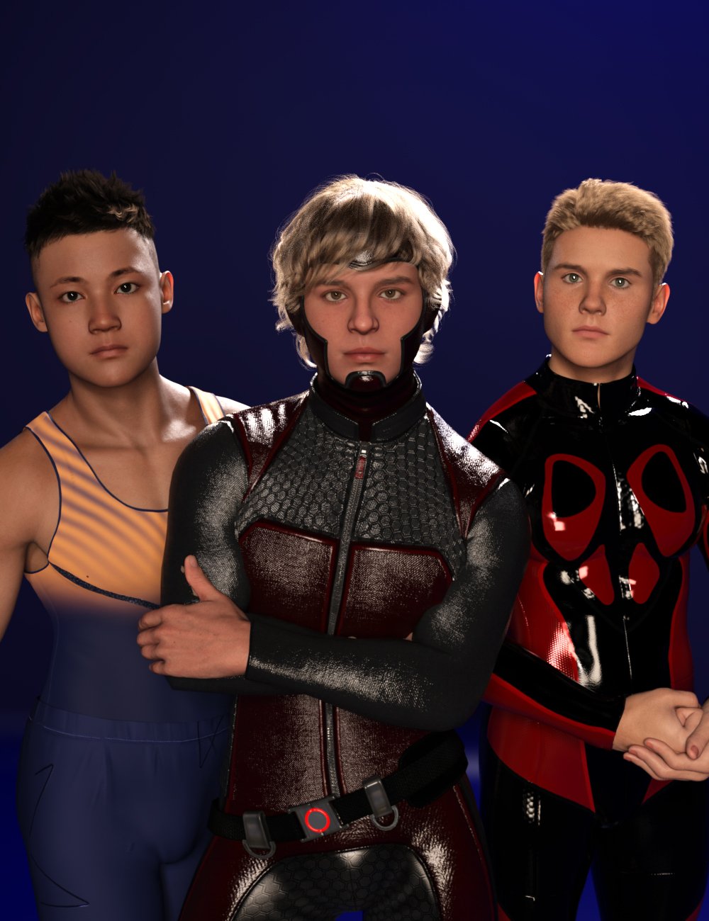 MM3D Teen Sidekick HD Shapes Addon for Genesis 9 Masculine
