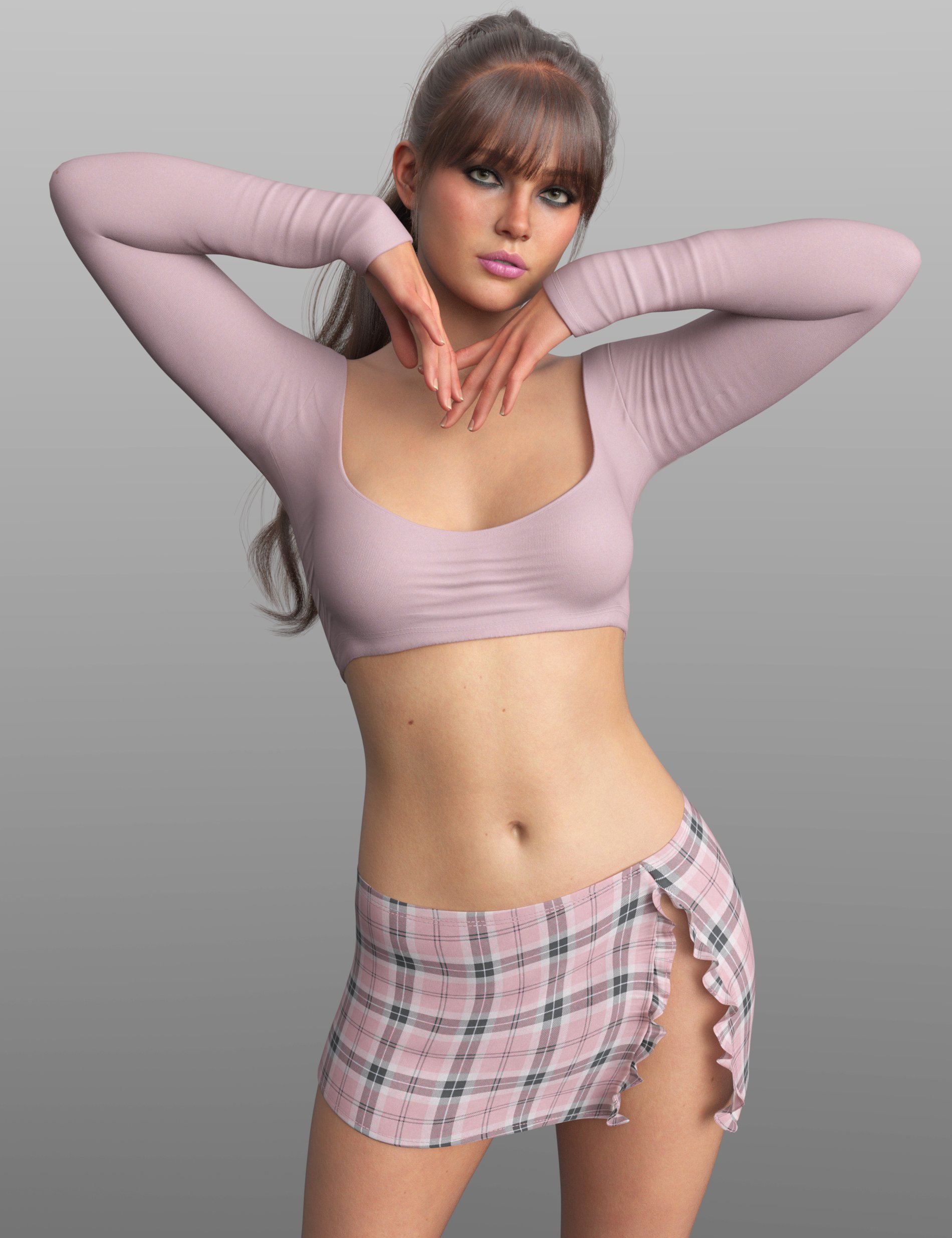 F3D Soft Rebel Outfit for Genesis 9 and Genesis 8 by: Fashionista 3D, 3D Models by Daz 3D