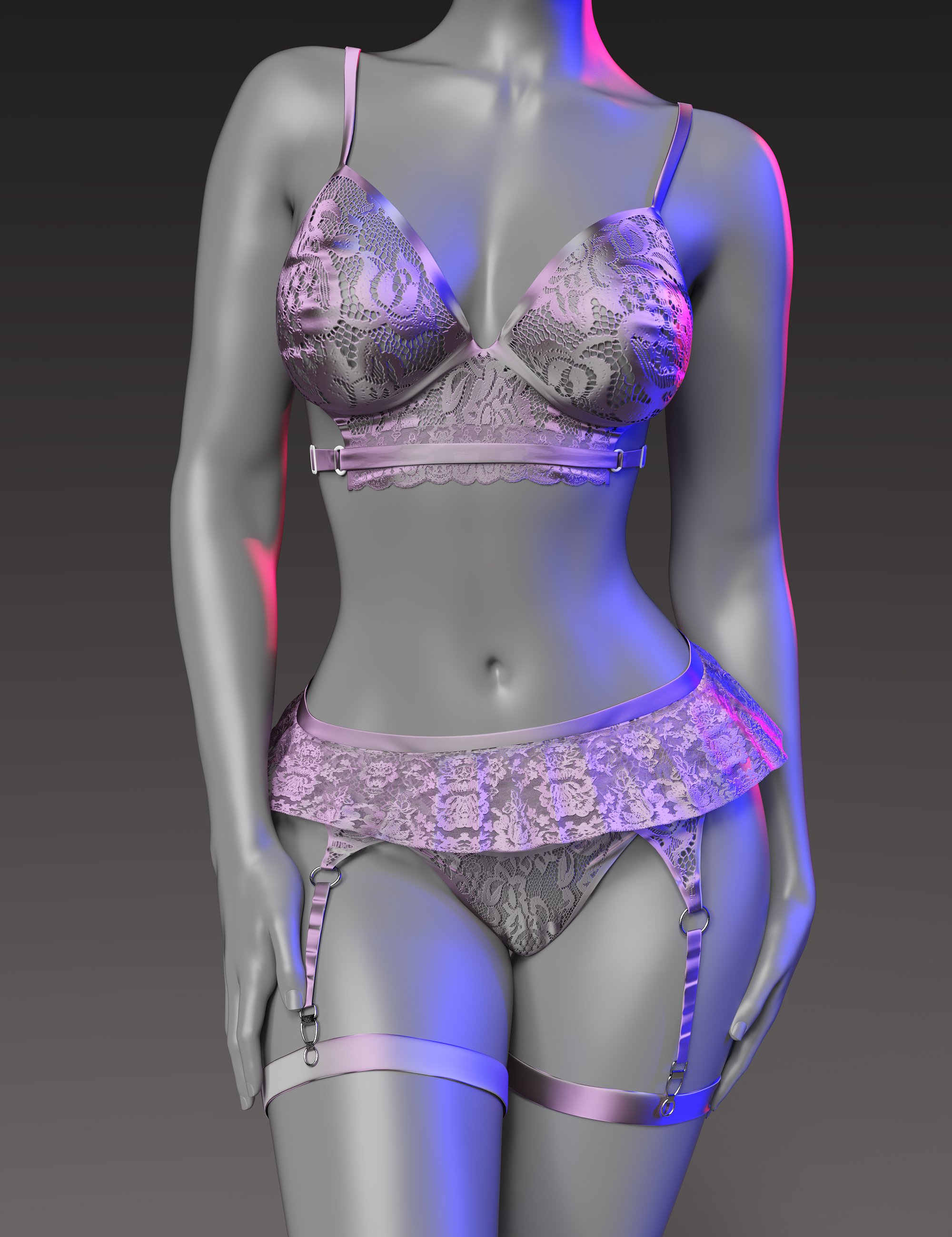 InStyle - X Fashion Angelic Lingerie Set Texture Add-On
