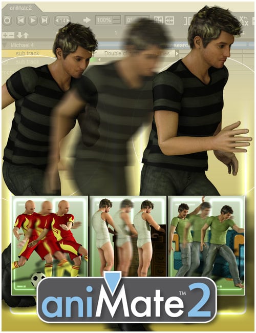 aniMate2 Leisure Time Bundle for M4 by: GoFigure, 3D Models by Daz 3D