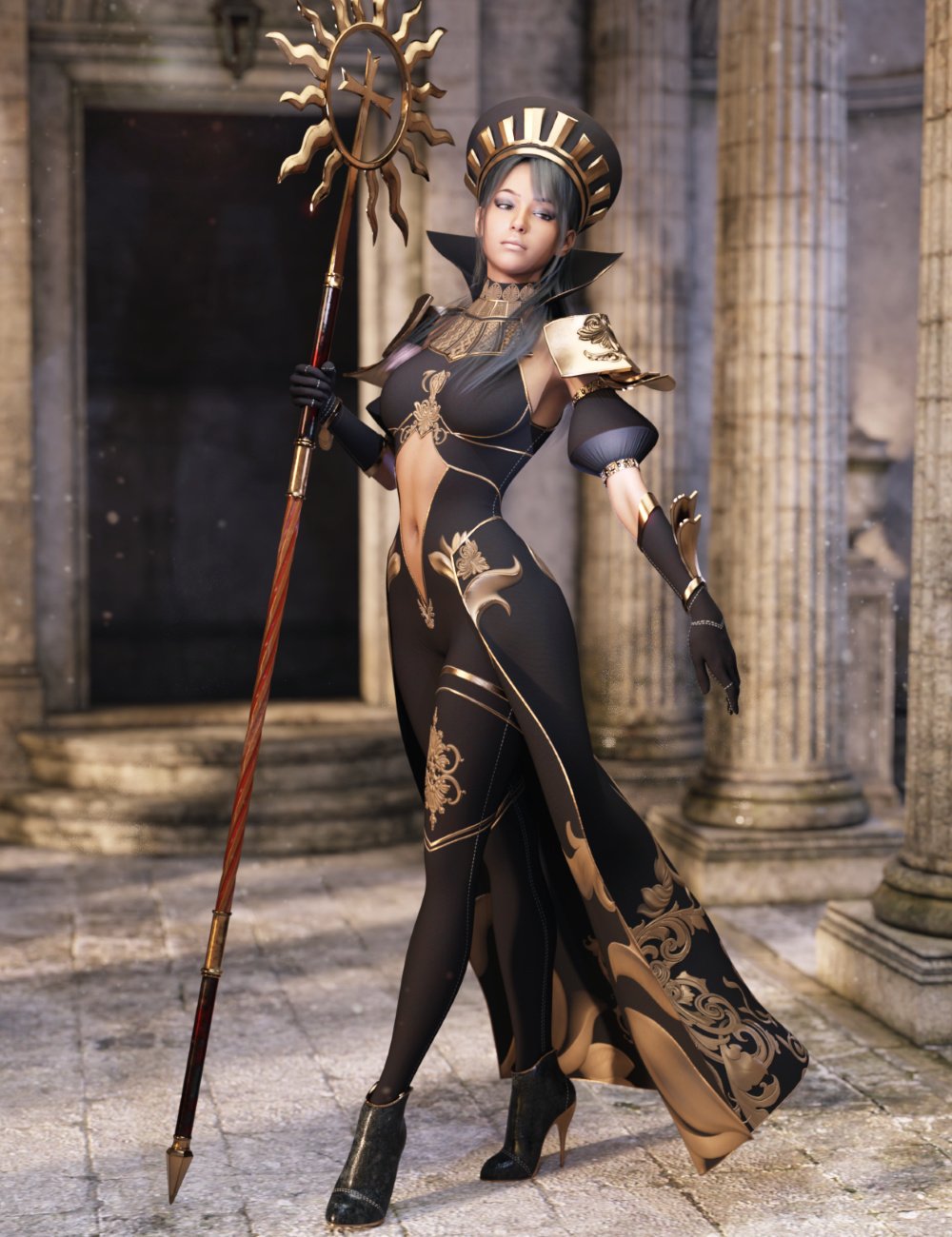 ZK dForce Etain Sage by: ZKuro, 3D Models by Daz 3D