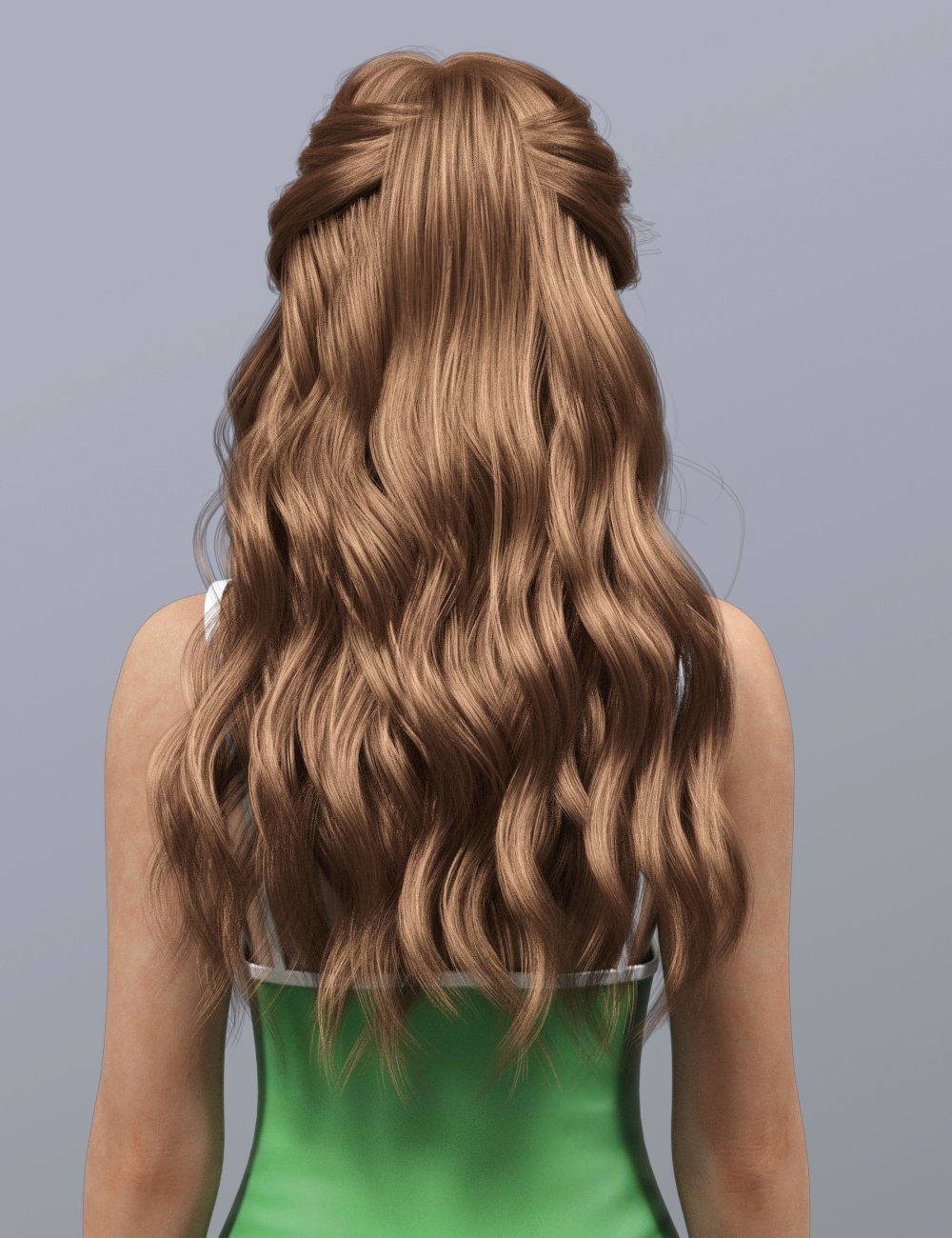 dForce Gentle Curly Hair for Genesis 9