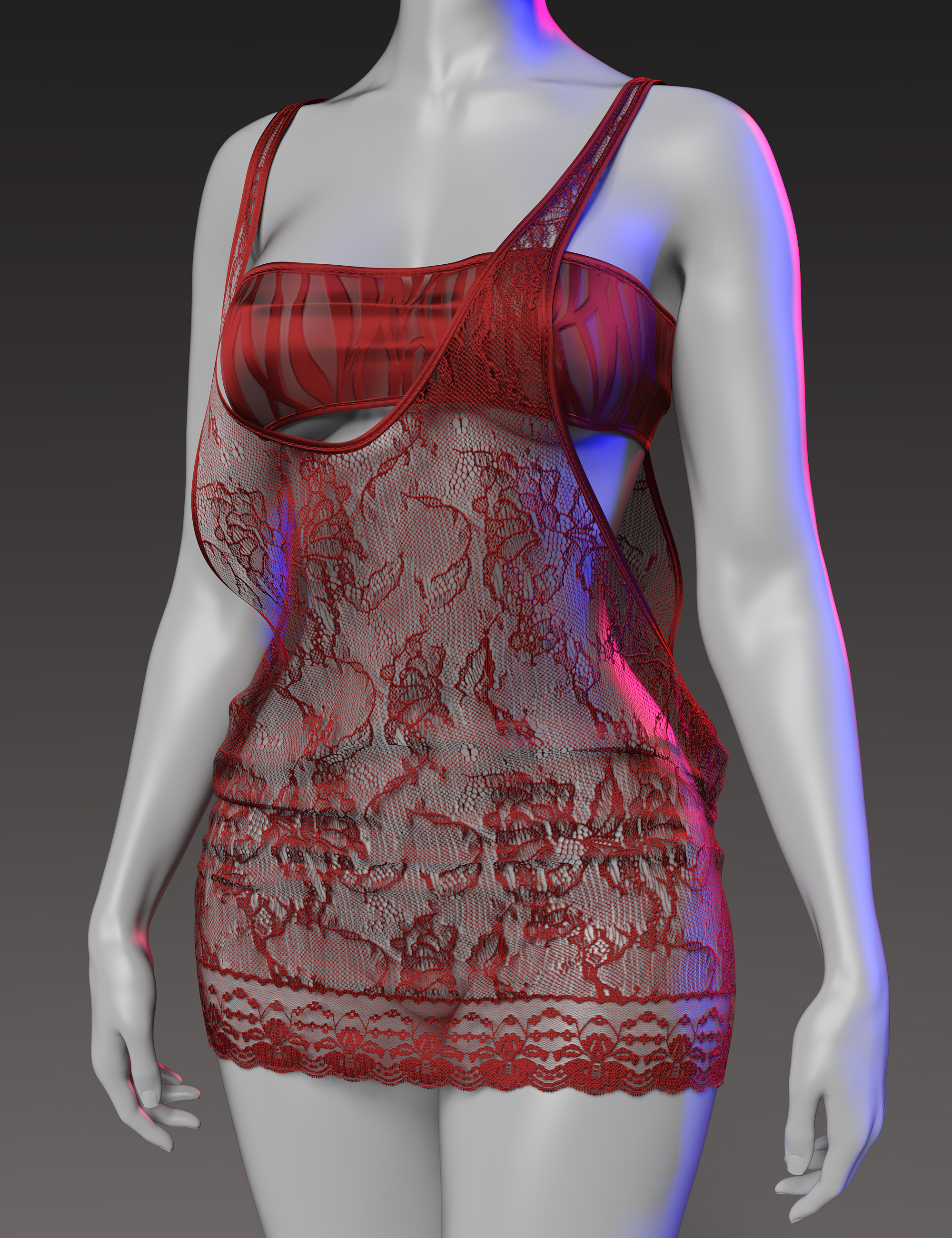 VERSUS - dForce Too Messy Tank Dress Texture Add-On by: Anagordvalkyrie, 3D Models by Daz 3D