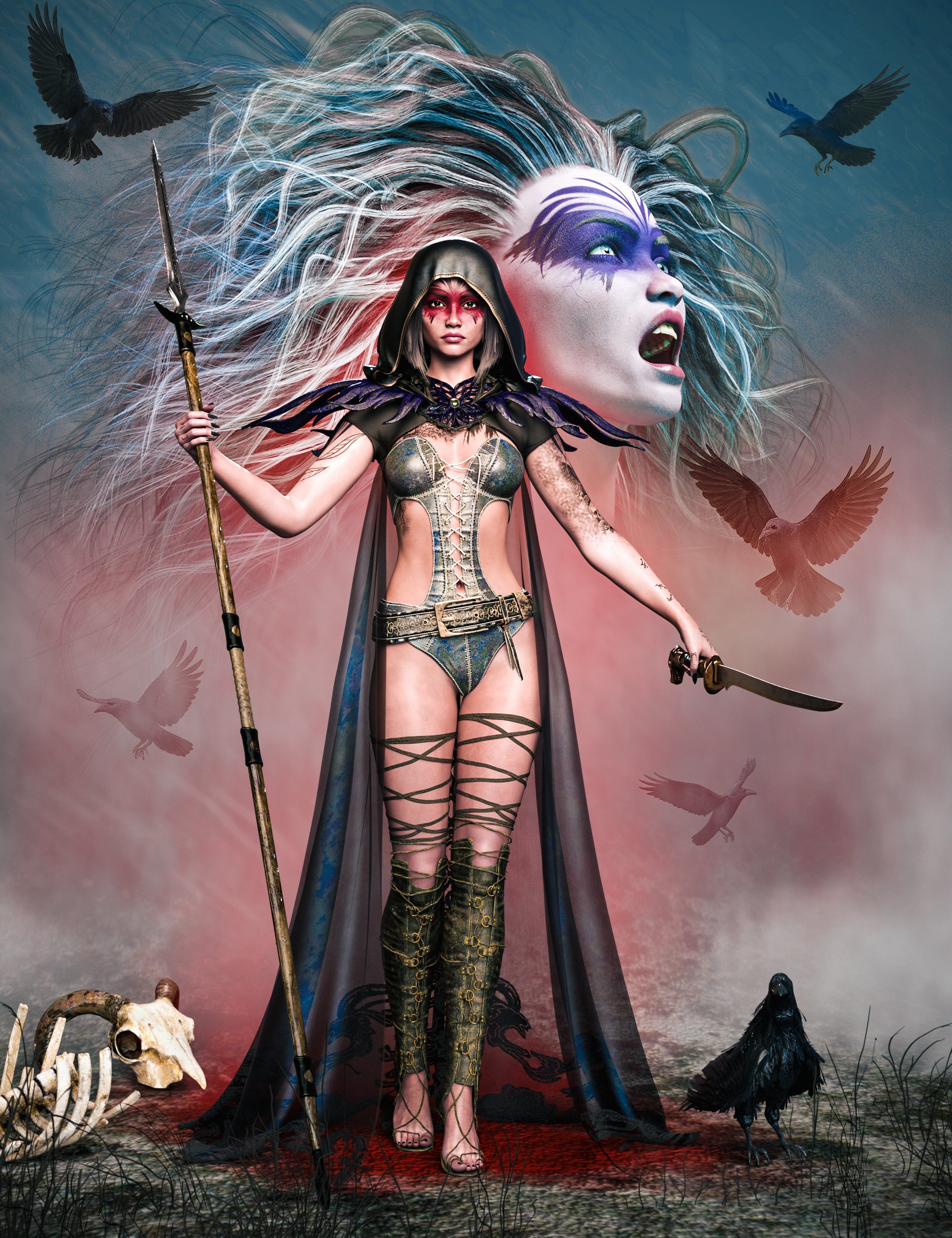 CJ Morigana 8K HD For Genesis 9 by: Colm Jackson, 3D Models by Daz 3D