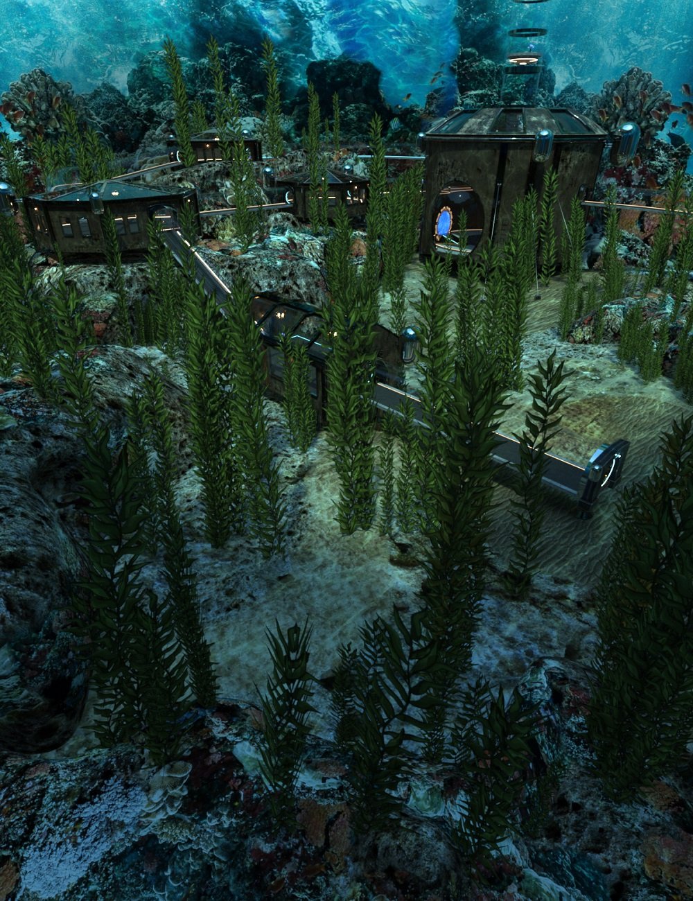 PW Underwater World Base by: PW Productions, 3D Models by Daz 3D