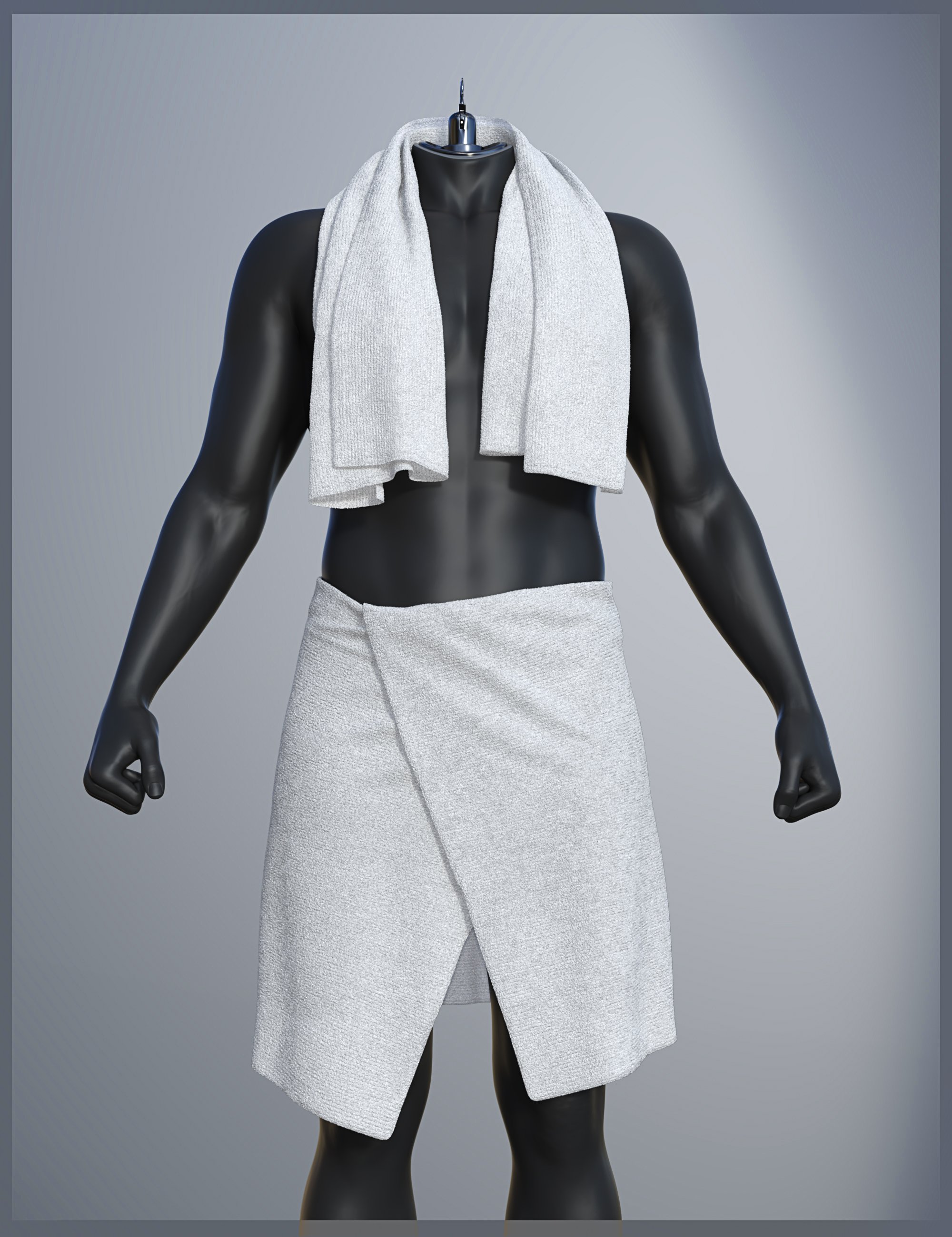 dForce SU Shower Towel for Genesis 9