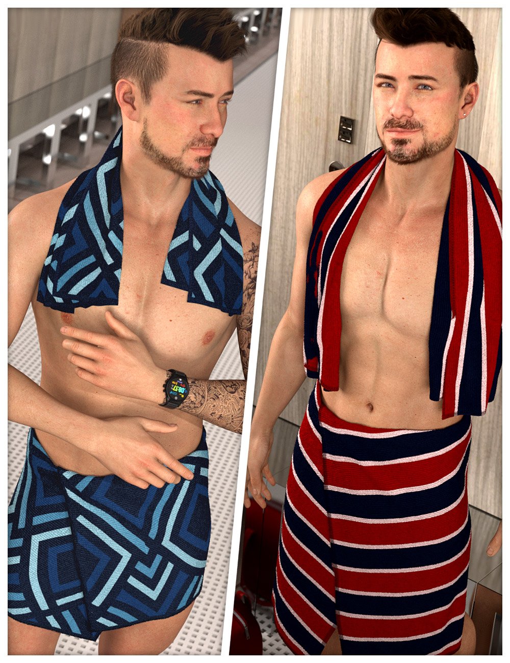 Everyday Textures for dForce SU Shower Towel