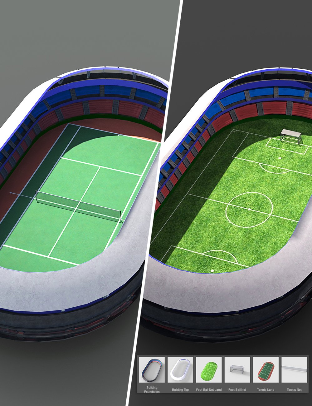 MB Sports Venue by: Magic Brush, 3D Models by Daz 3D