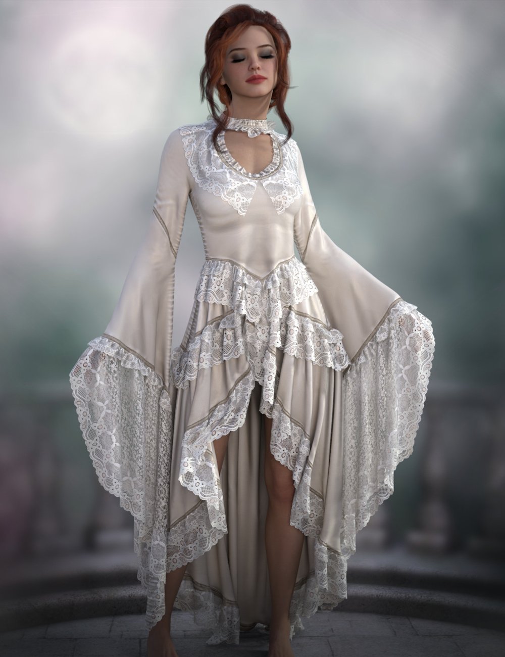 dForce Starfall for Genesis 9 and 8 Female by: ~Wolfie~, 3D Models by Daz 3D