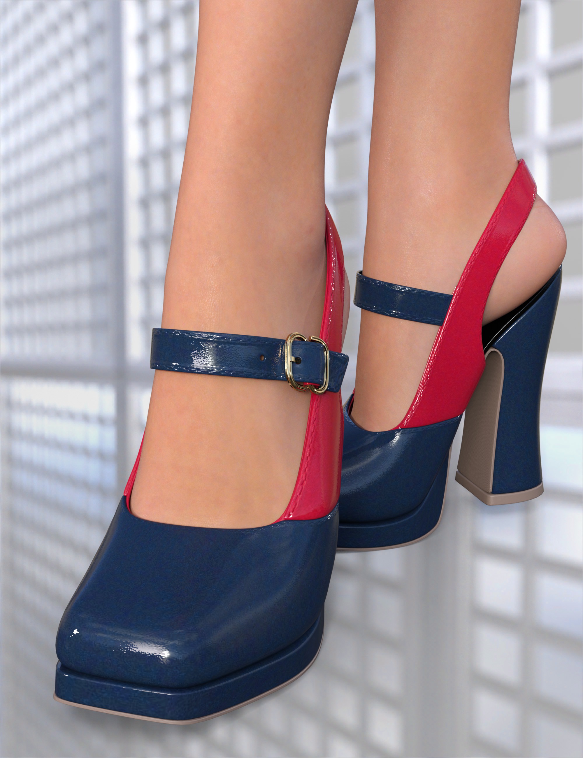 Lydia Shoes for Genesis 9 by: Nelmi, 3D Models by Daz 3D