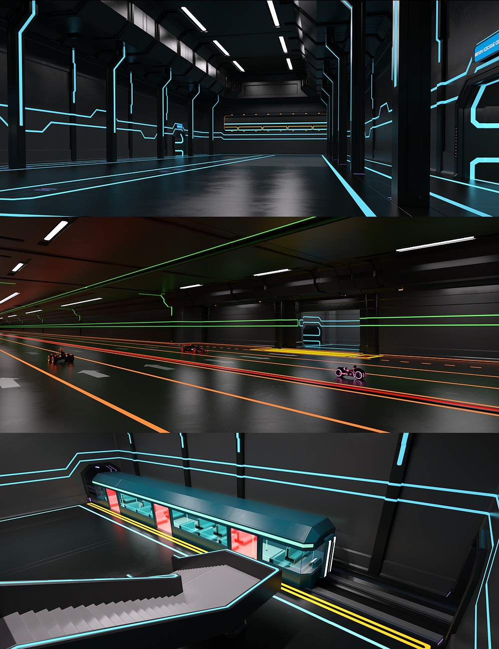 Cyberspace Crossroad by: kerabera, 3D Models by Daz 3D