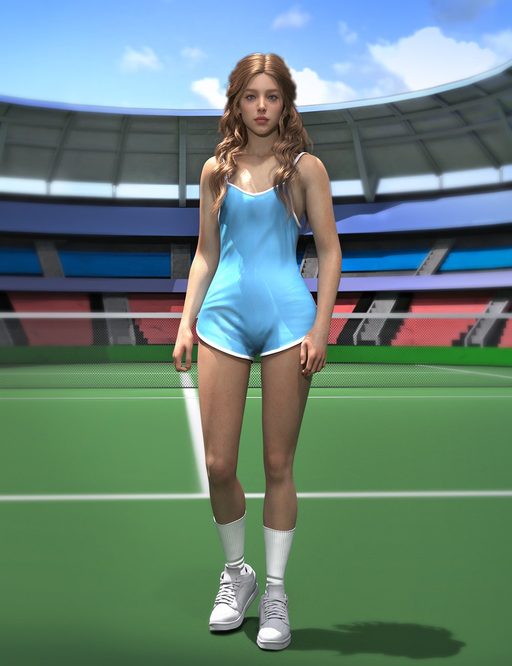 dForce One Piece Sportswear Suit for Genesis 9 Feminine