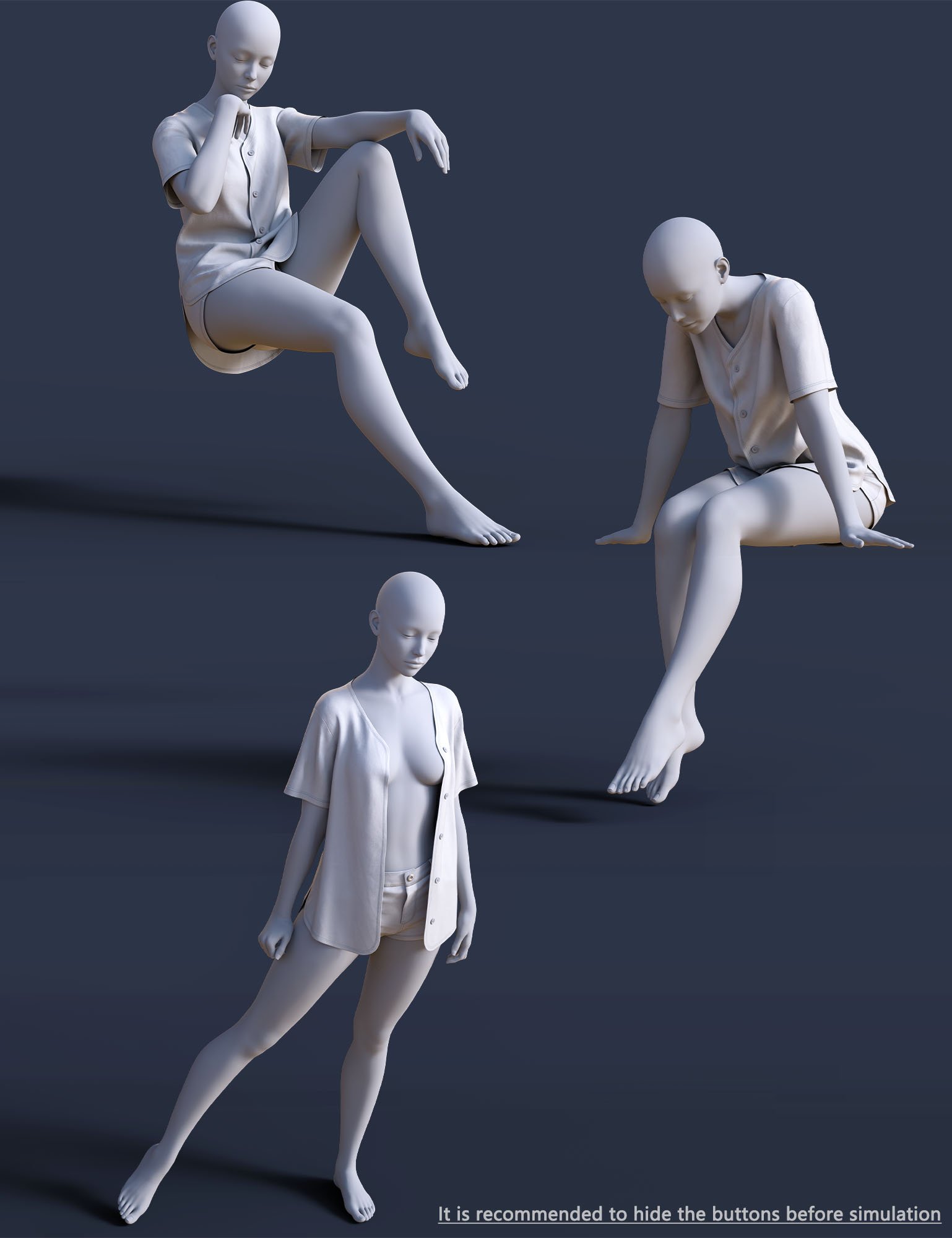 dForce BS Baseball Jersey Outfit for Genesis 9