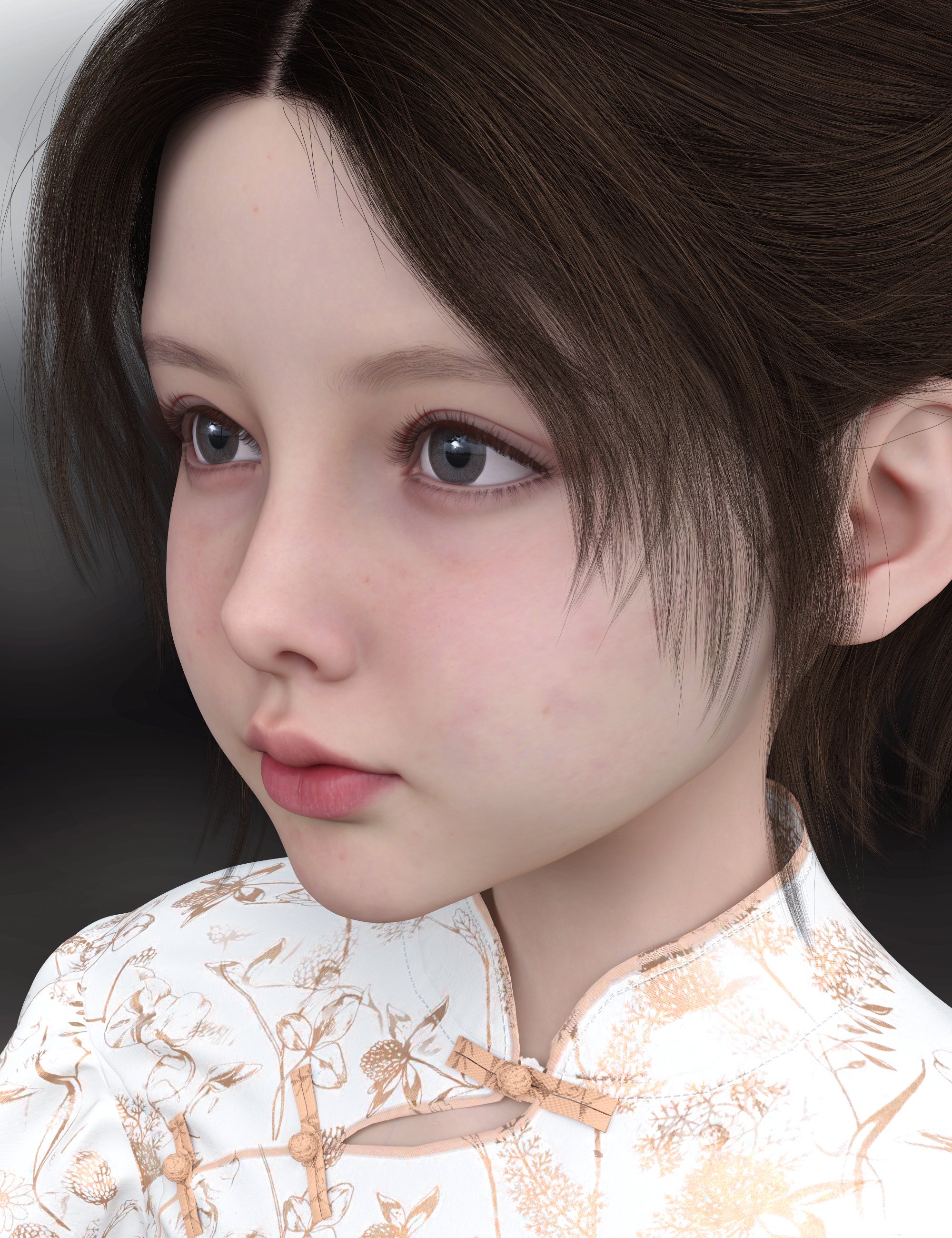 Vo Shiho Young HD for Genesis 9 by: VOOTW, 3D Models by Daz 3D